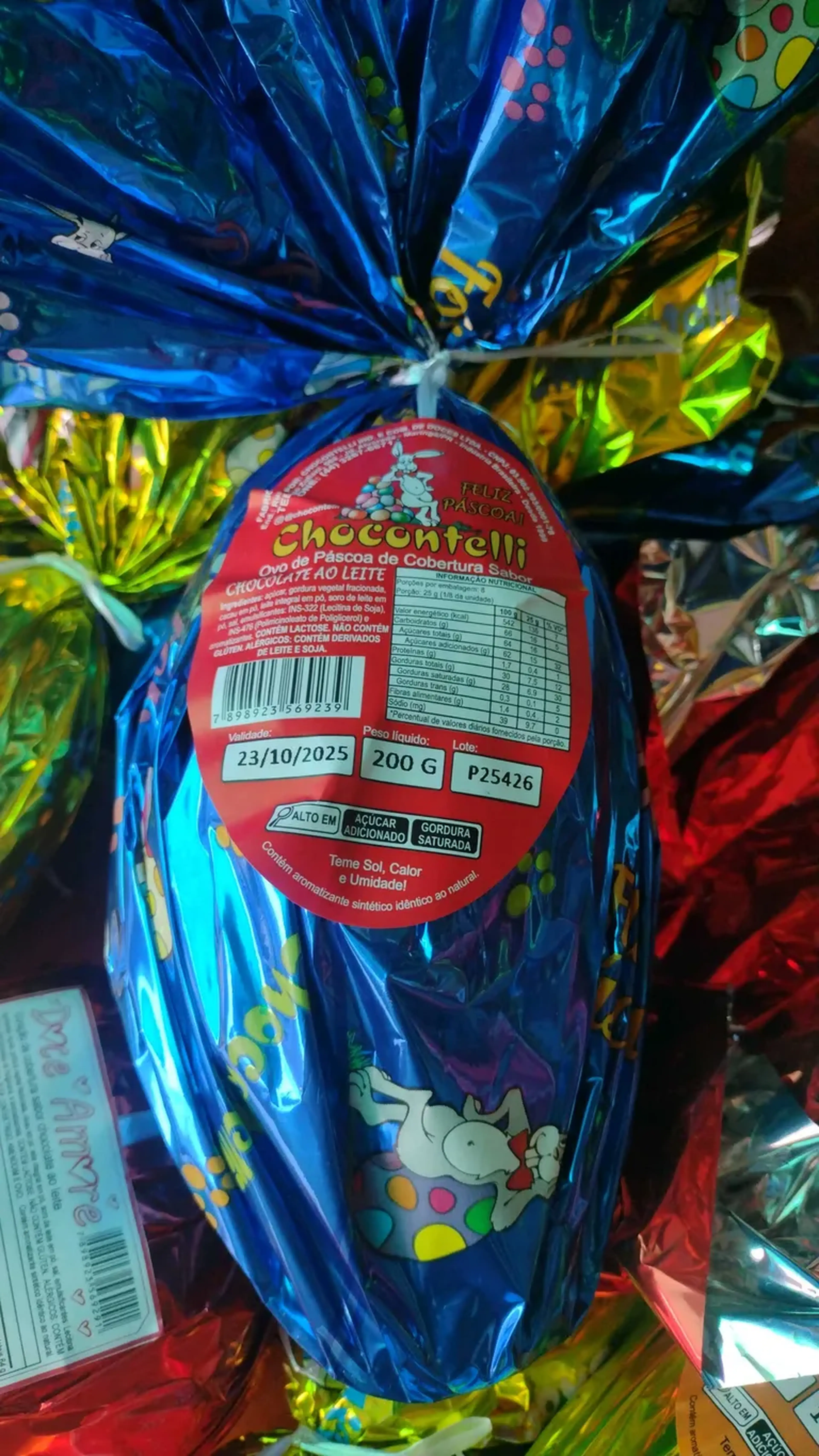 Ovo de Páscoa Chocolate ao Leite 200g - 50% de desconto! imagem