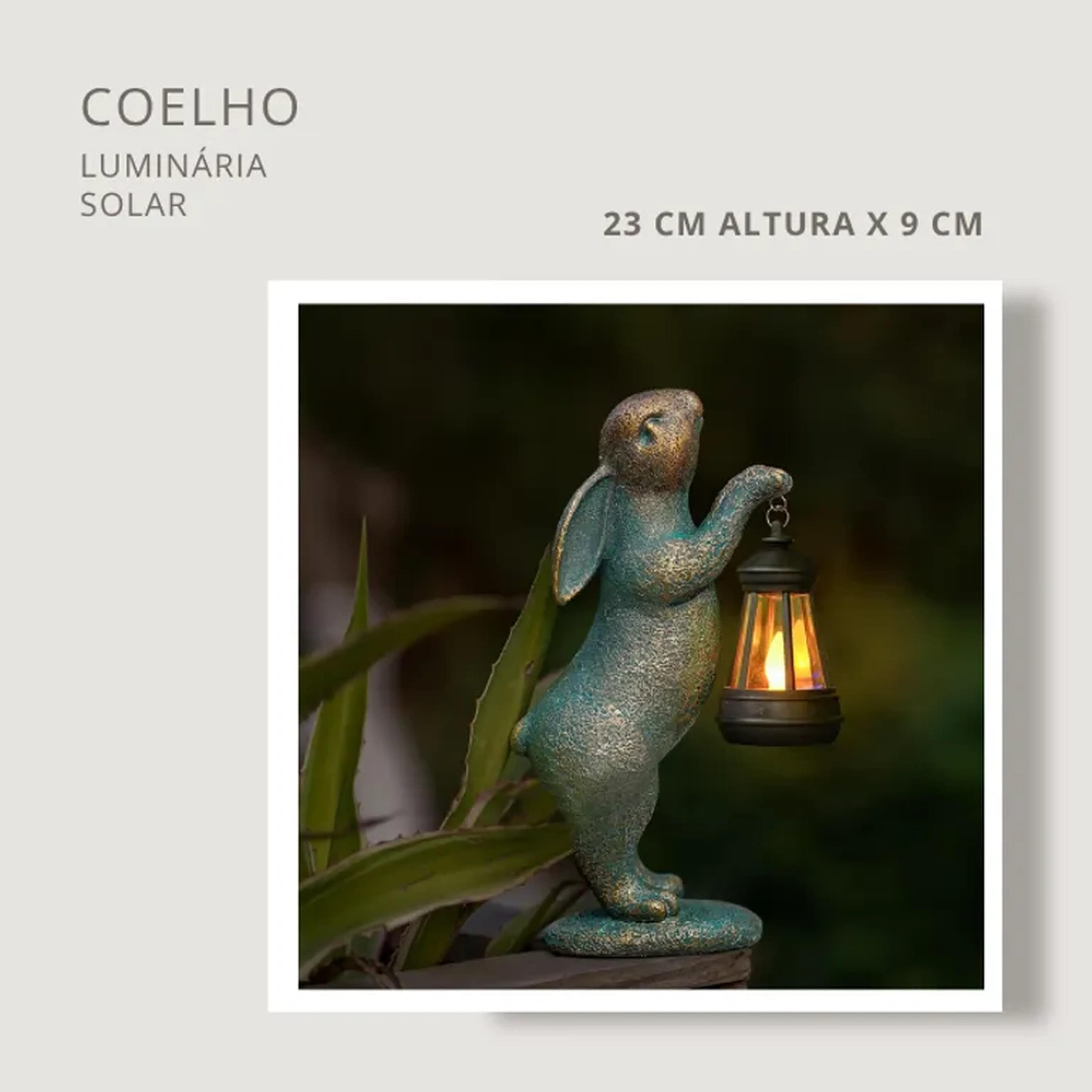 Coelho - Luminária Solar imagem