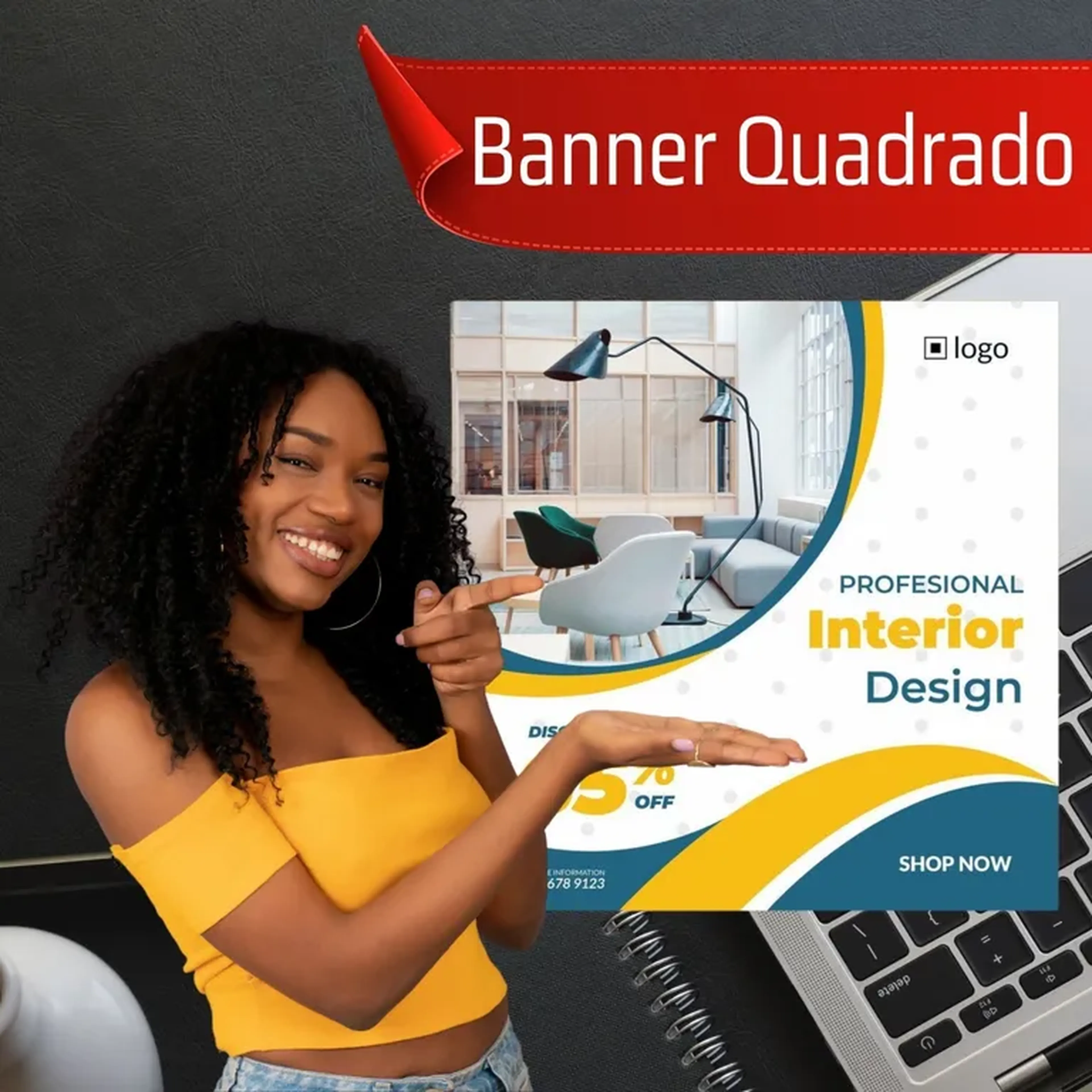 Criação de Banner - Formato Quadrado imagem
