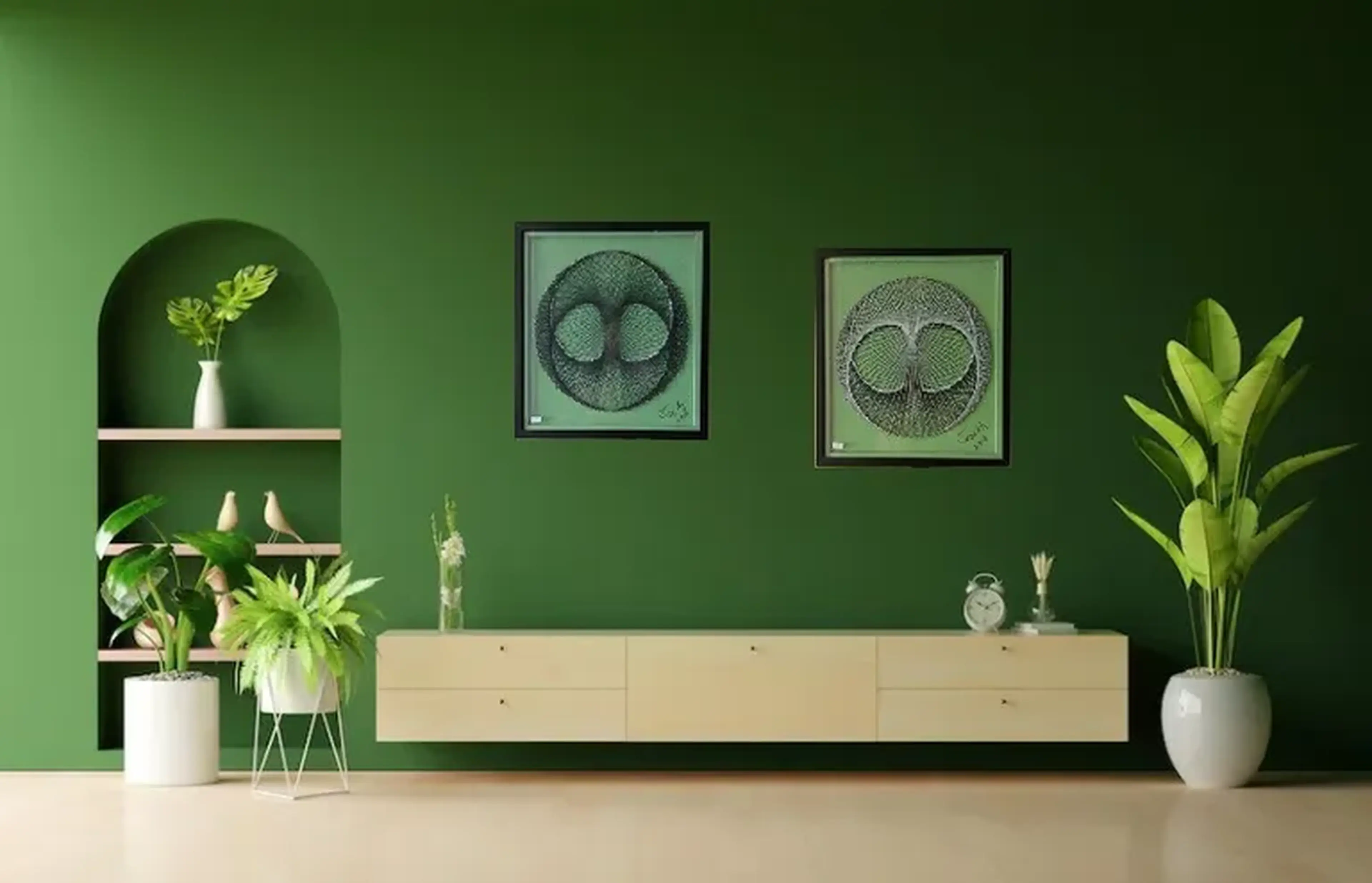 Quadro Fractal Virus Space I imagem