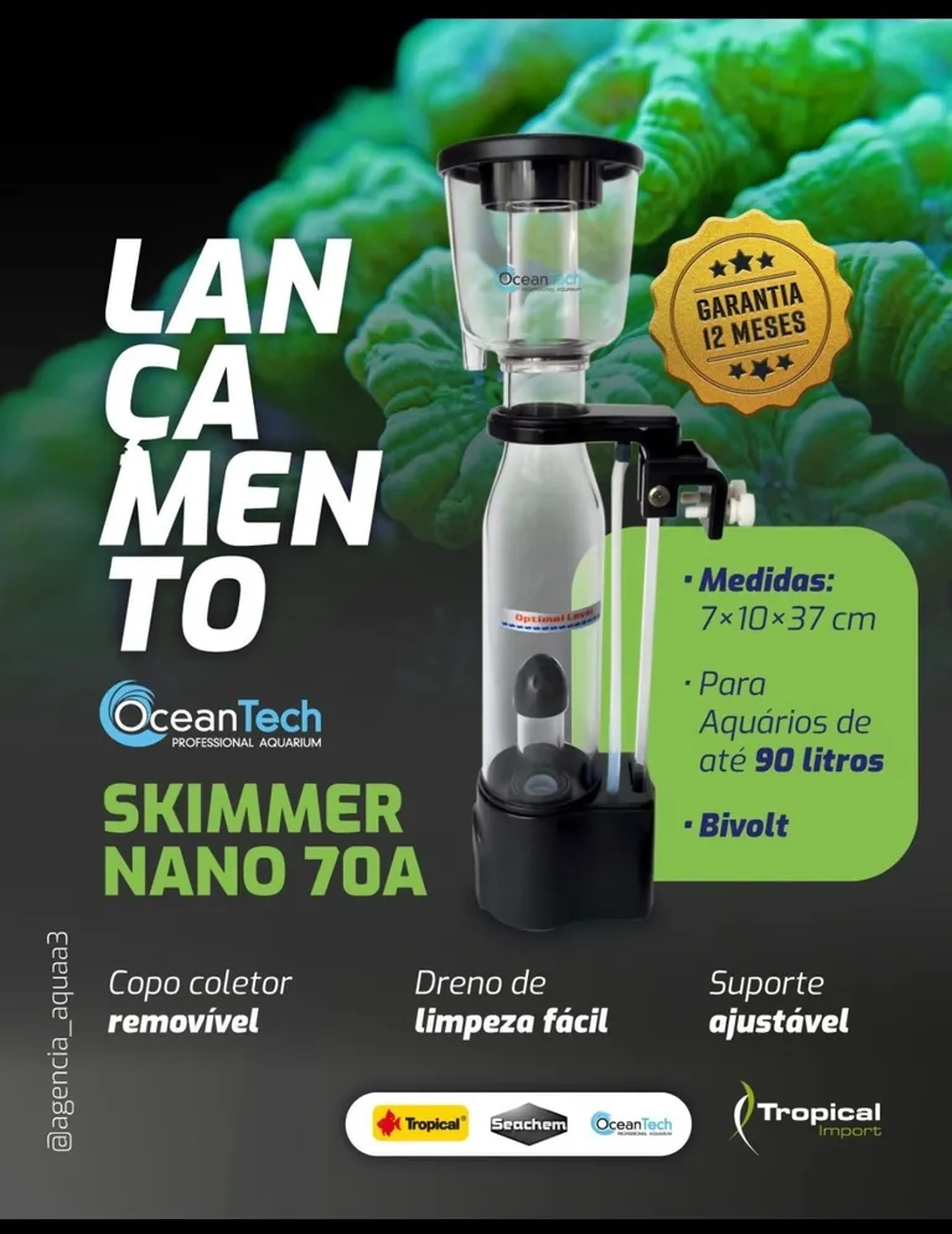 Skimmer nano oceantech imagem