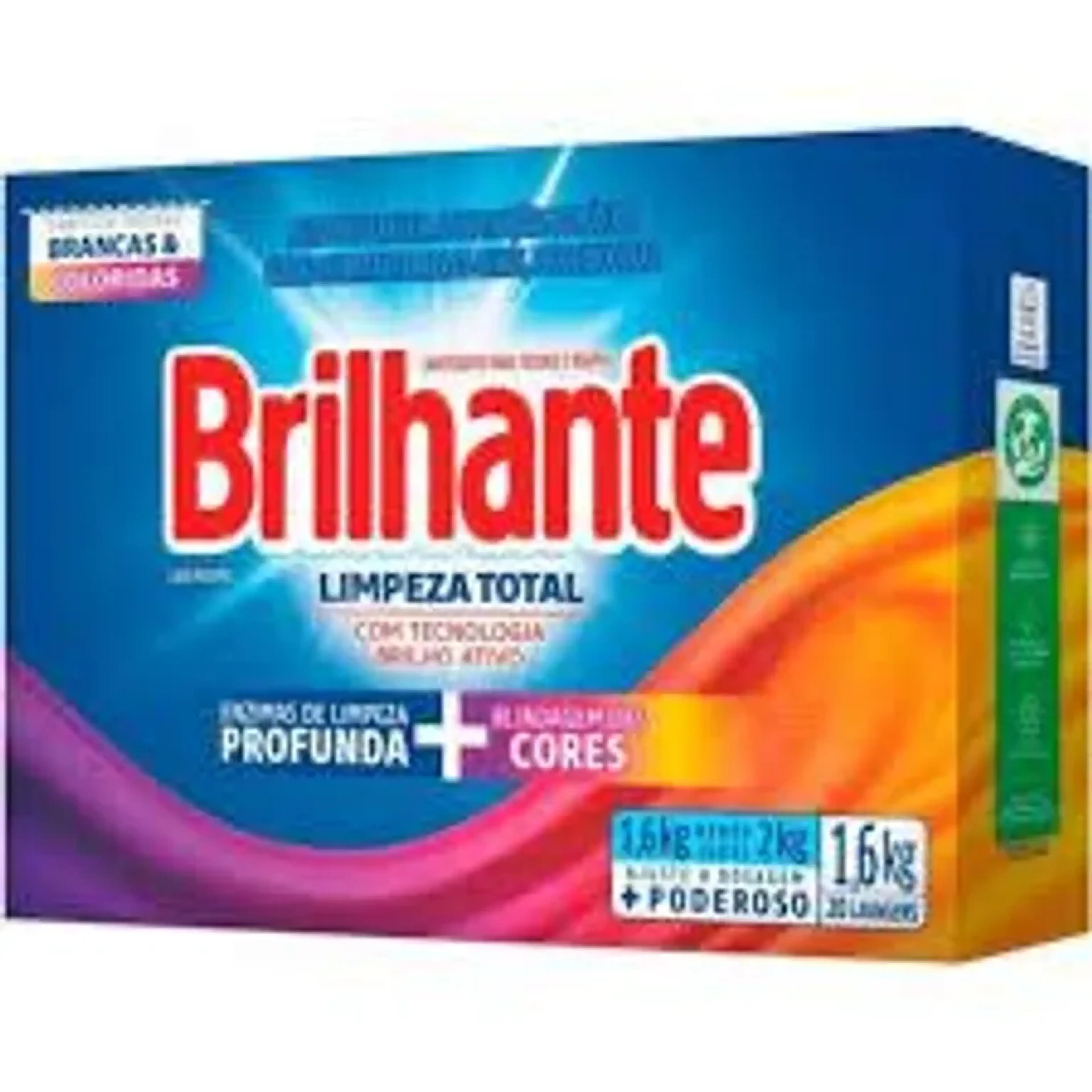 sabão em po brilhante 1,6kg imagem