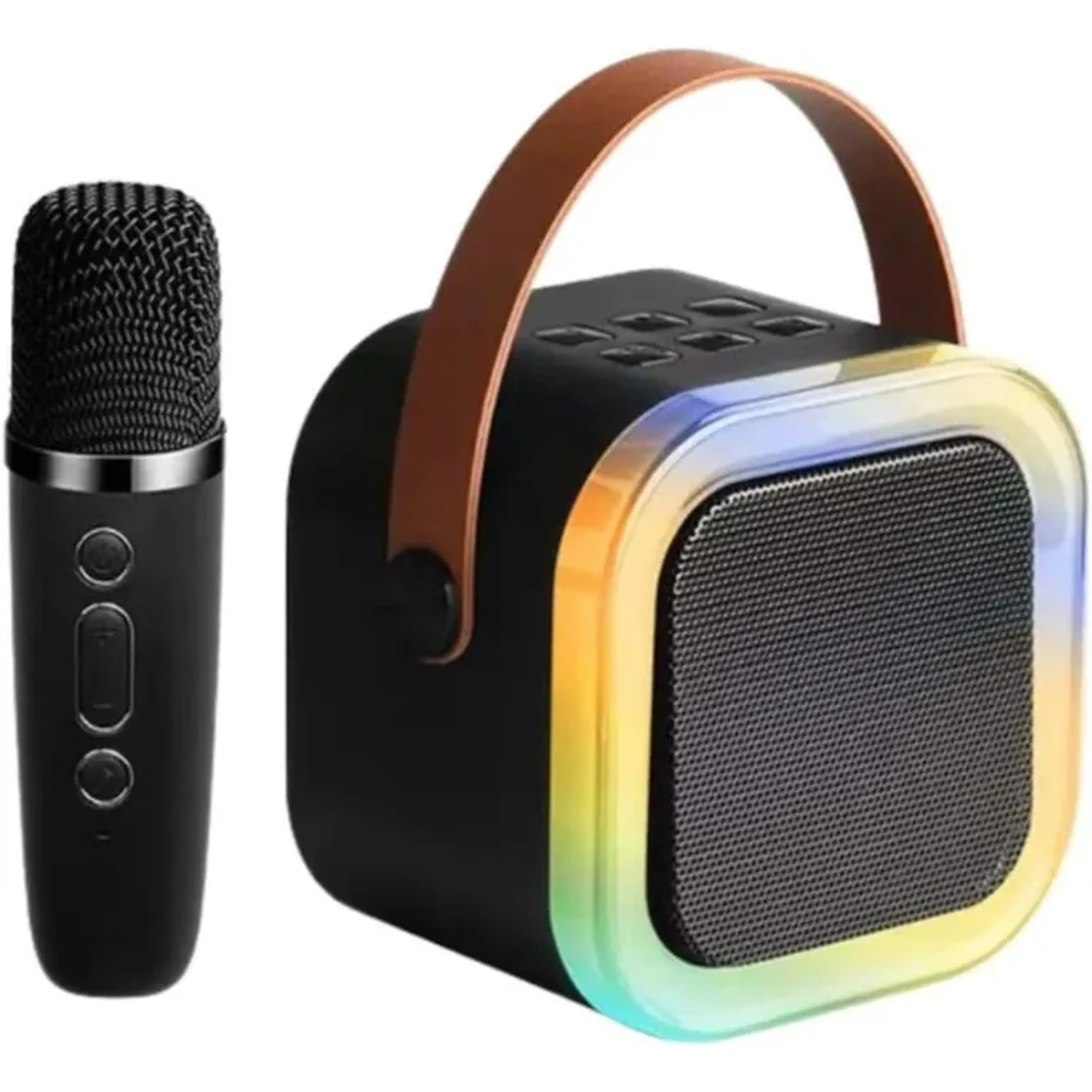 Caixa Som Com Microfone Infantil Caixinha Bluetoot imagem