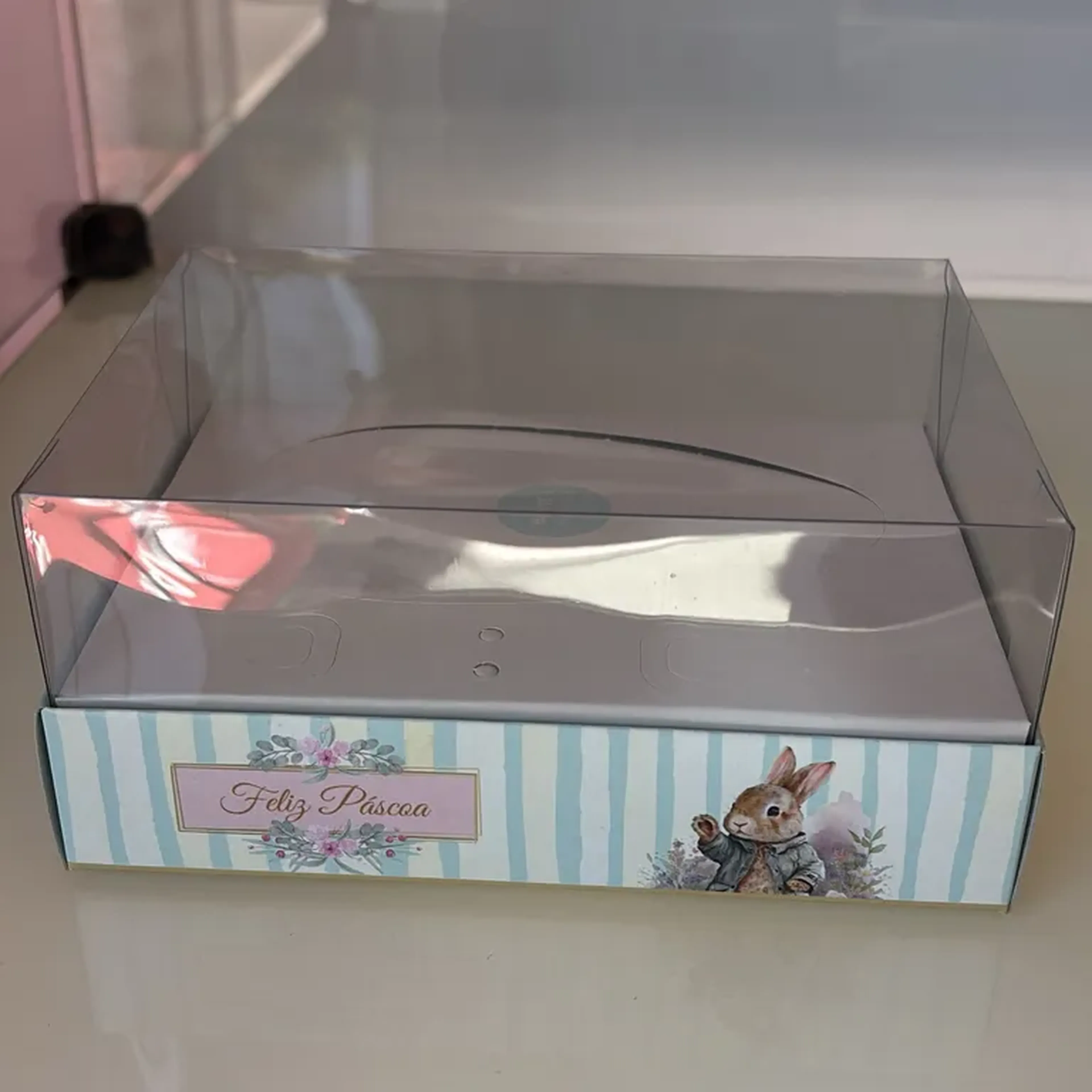Caixa para meio ovo 250g imagem