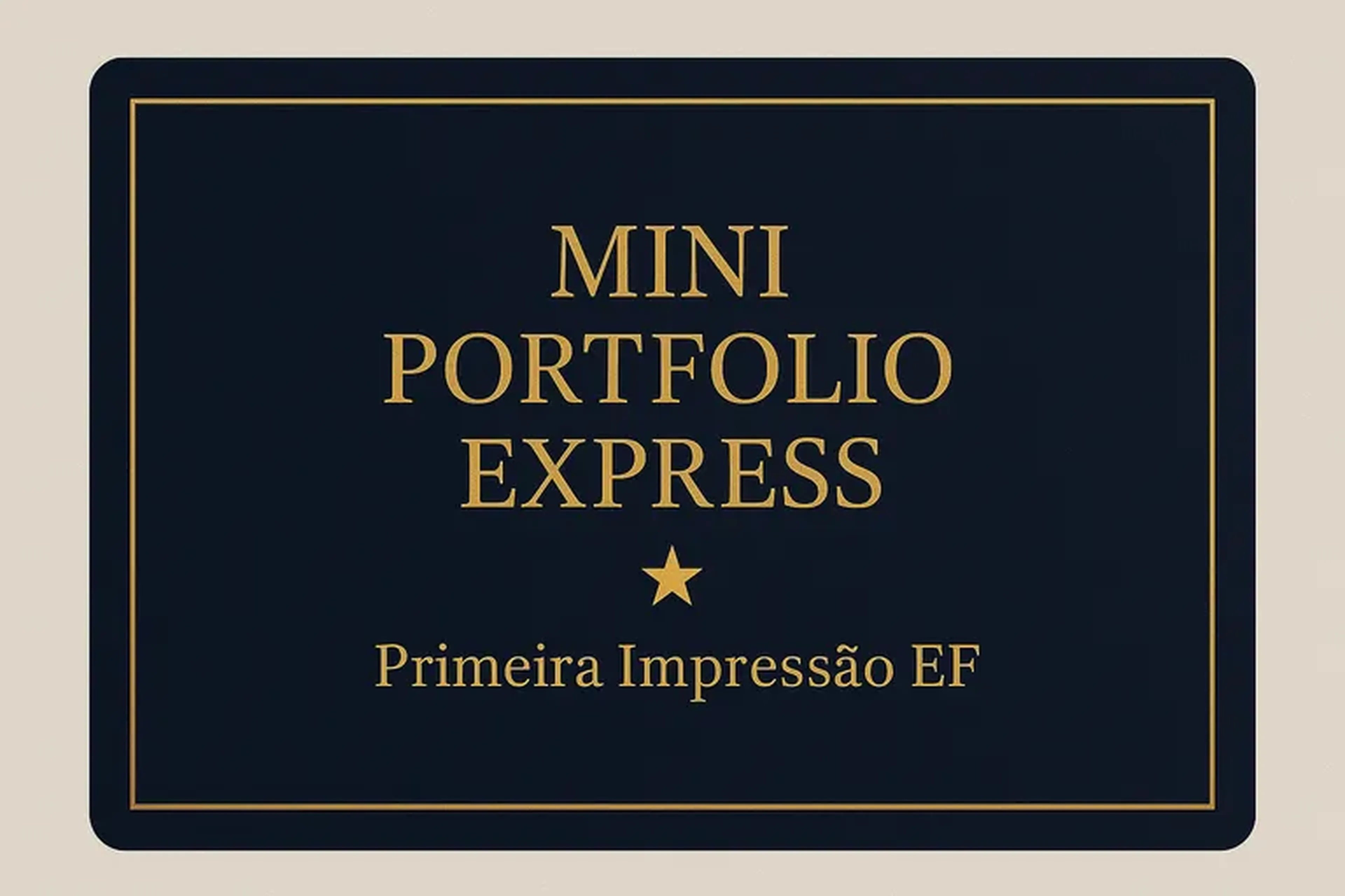 Mini Portfólio Express – Primeira Impressão EF imagem