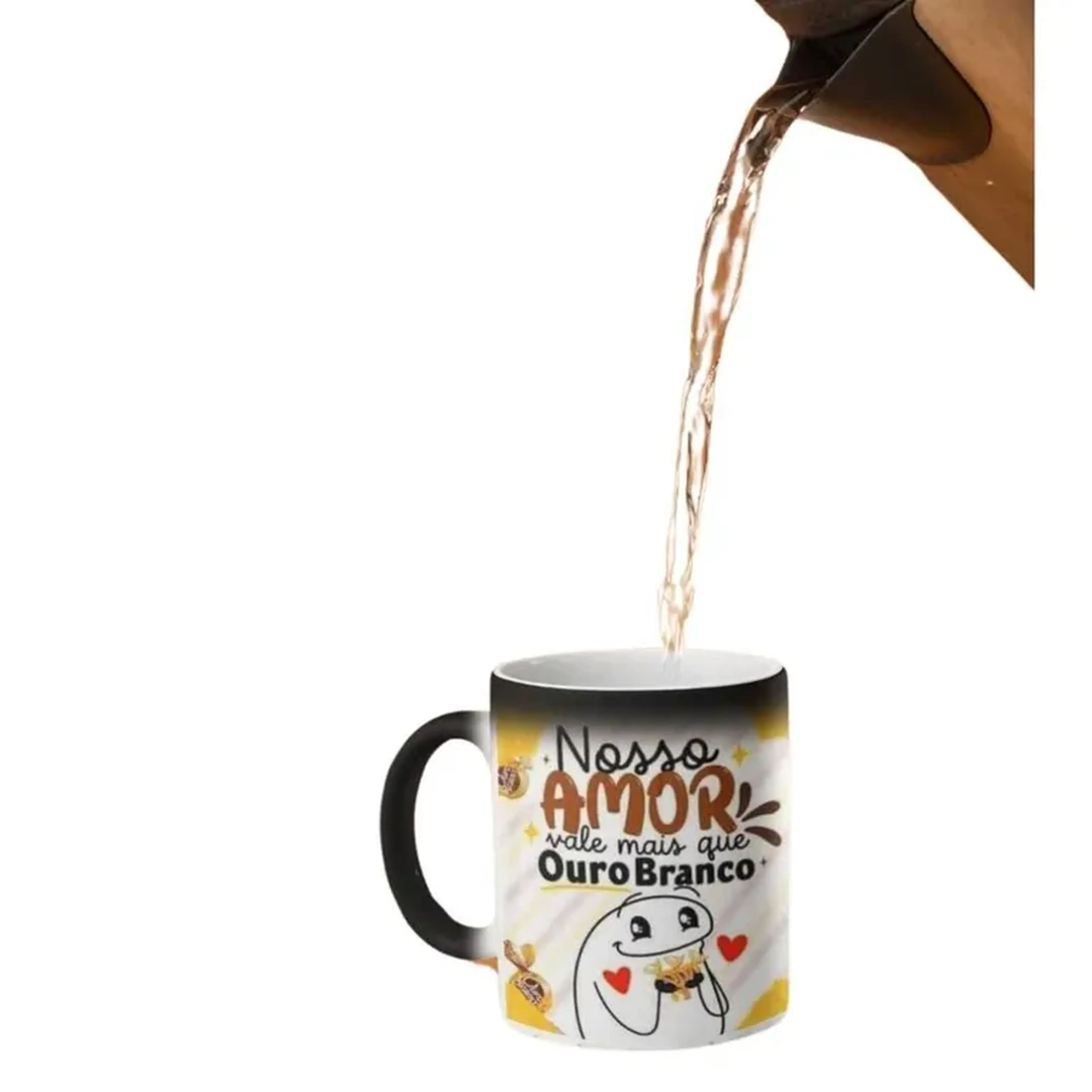 Caneca Personalizada Mágica Preto Fosco imagem
