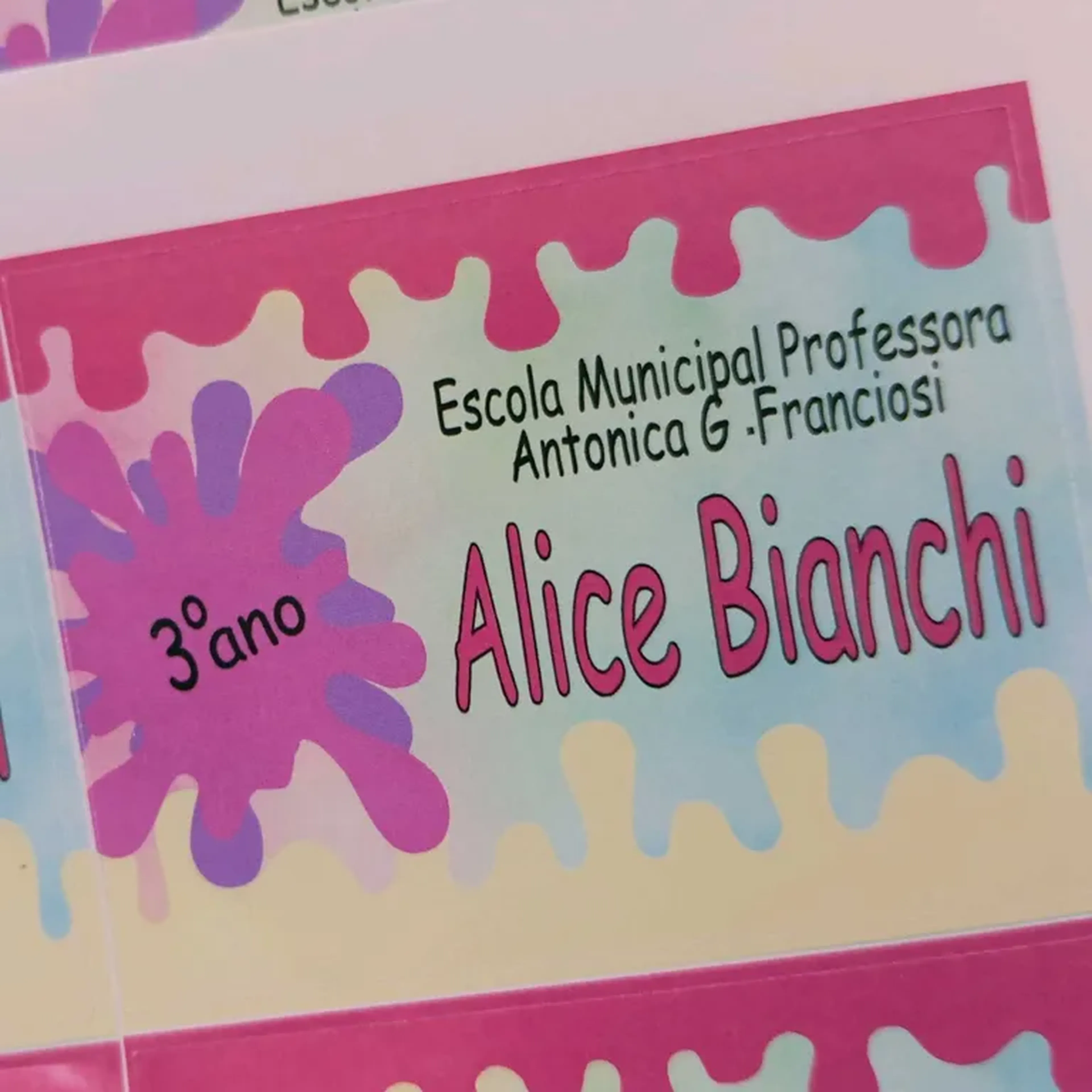 adesivos escolar slime imagem