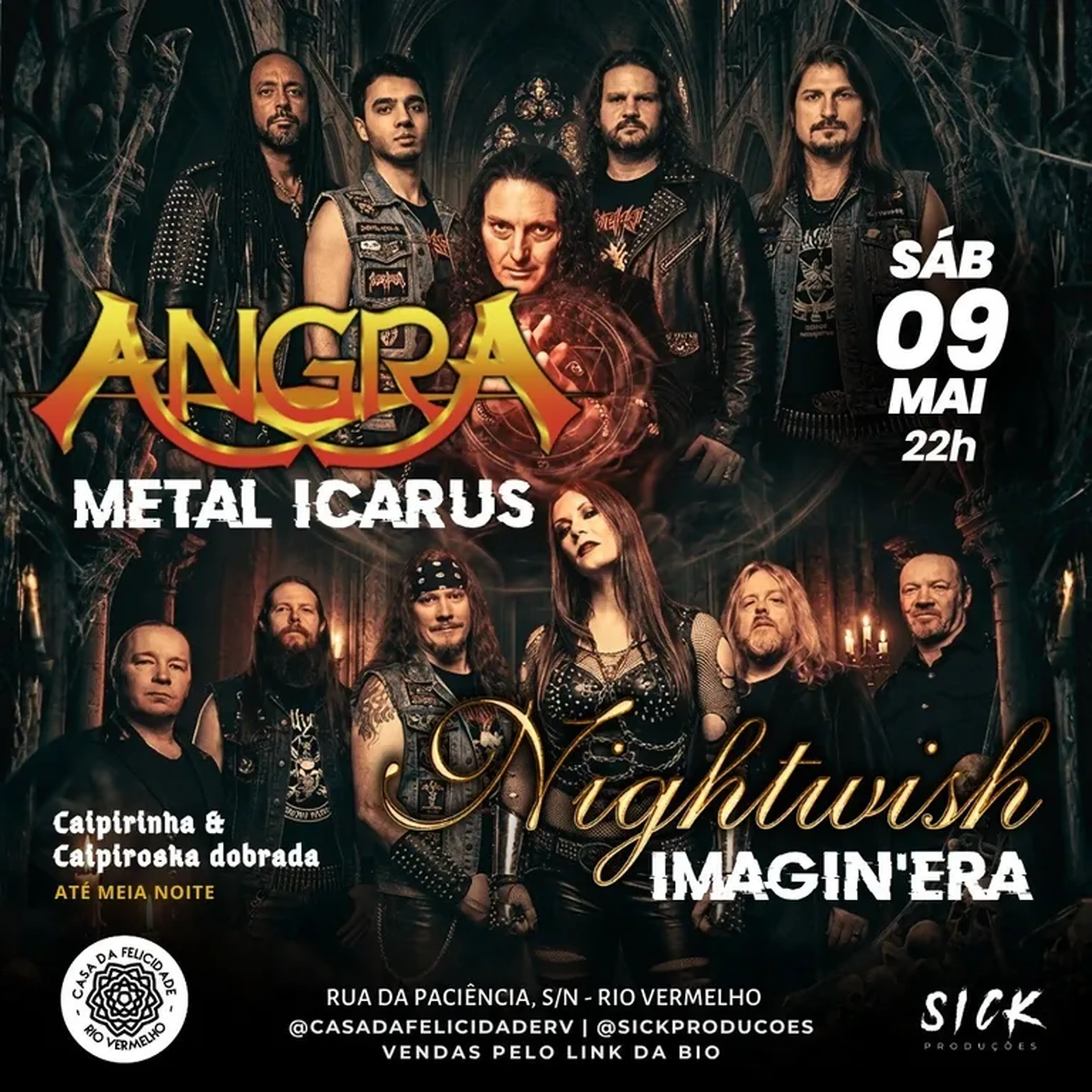 Angra e Nightwish imagem
