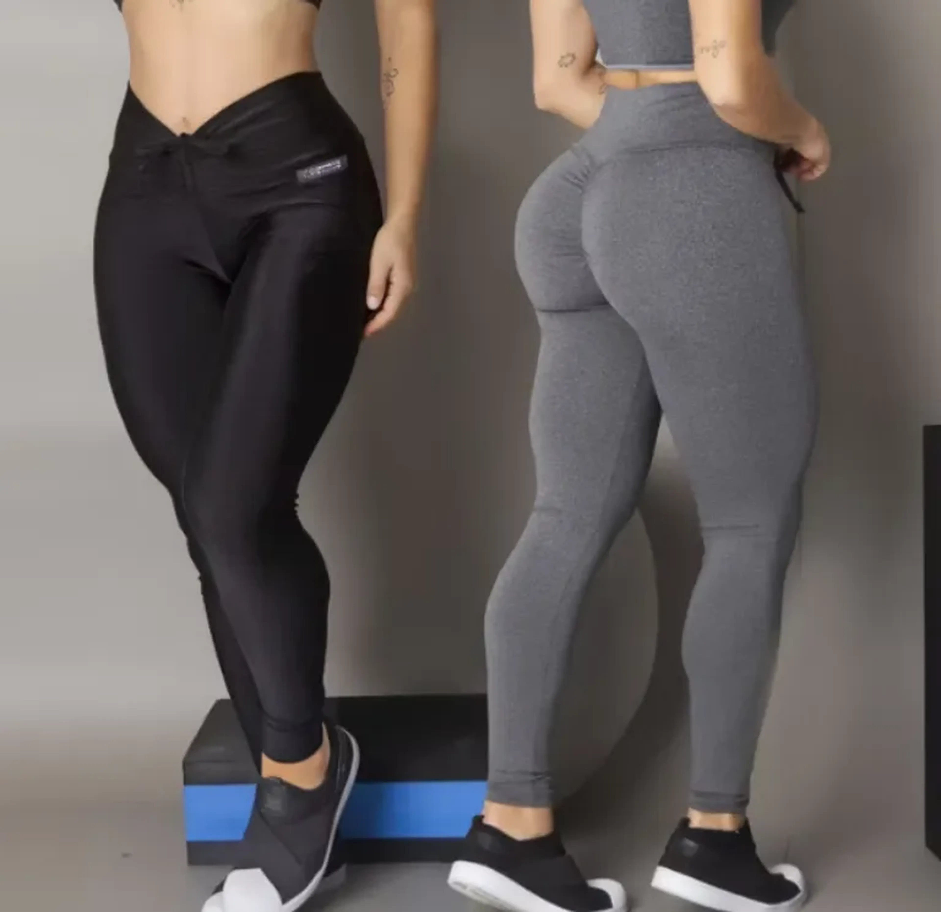 Legging e top de academia kit 2 Conjuntos imagem
