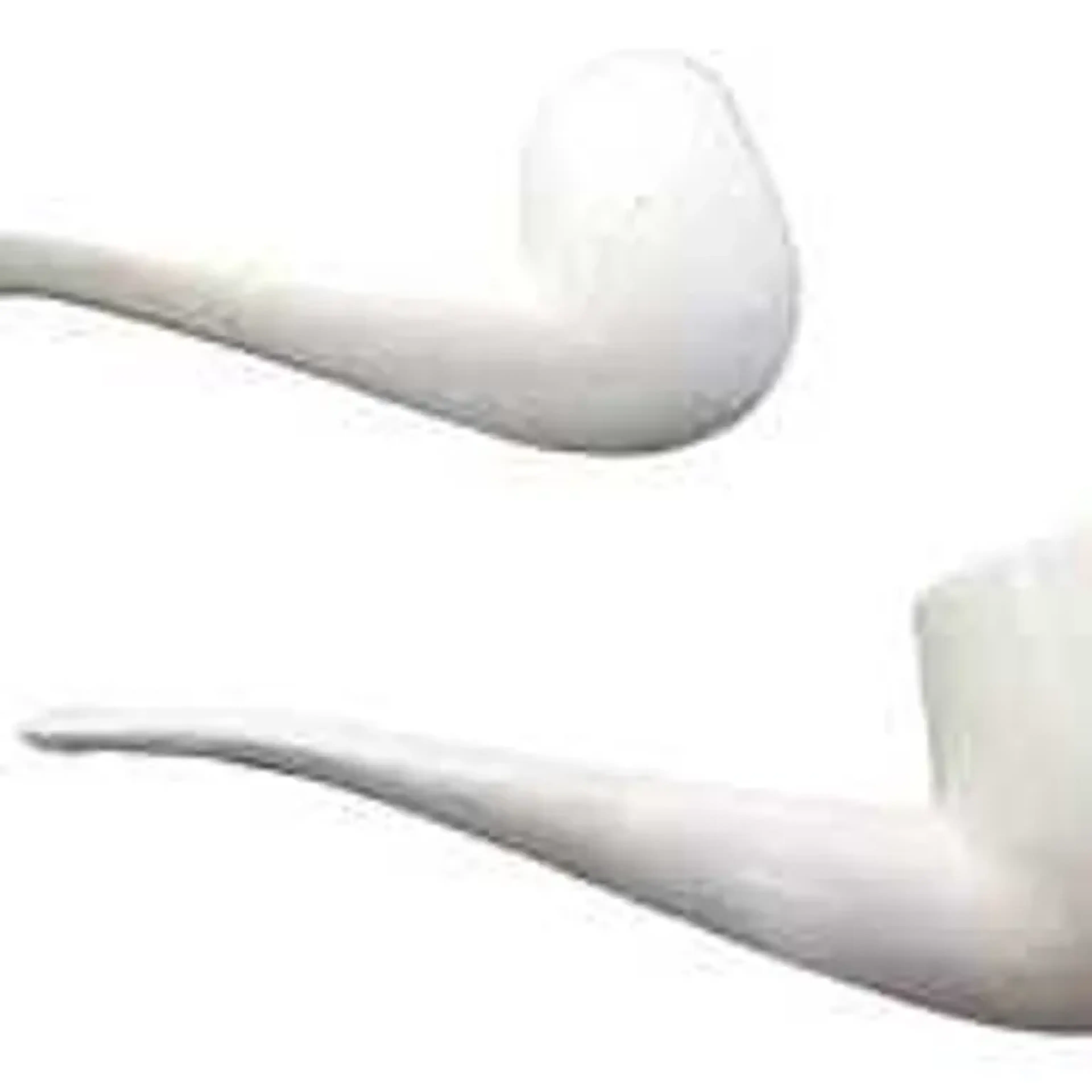Cachimbo Branco Curvo ou Reto imagem