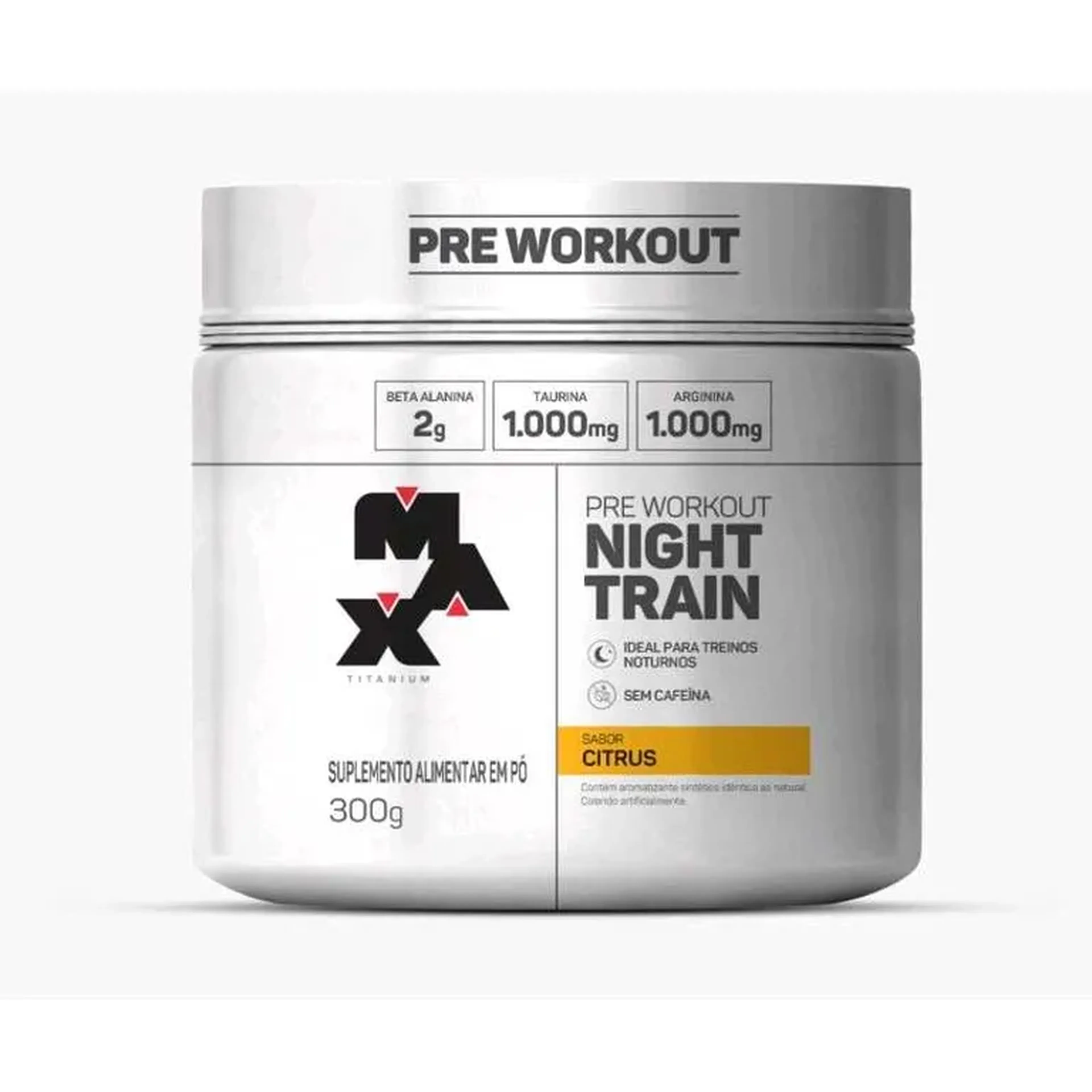 Night Train 300g (pré treino s cafeína)- Max titanium imagem