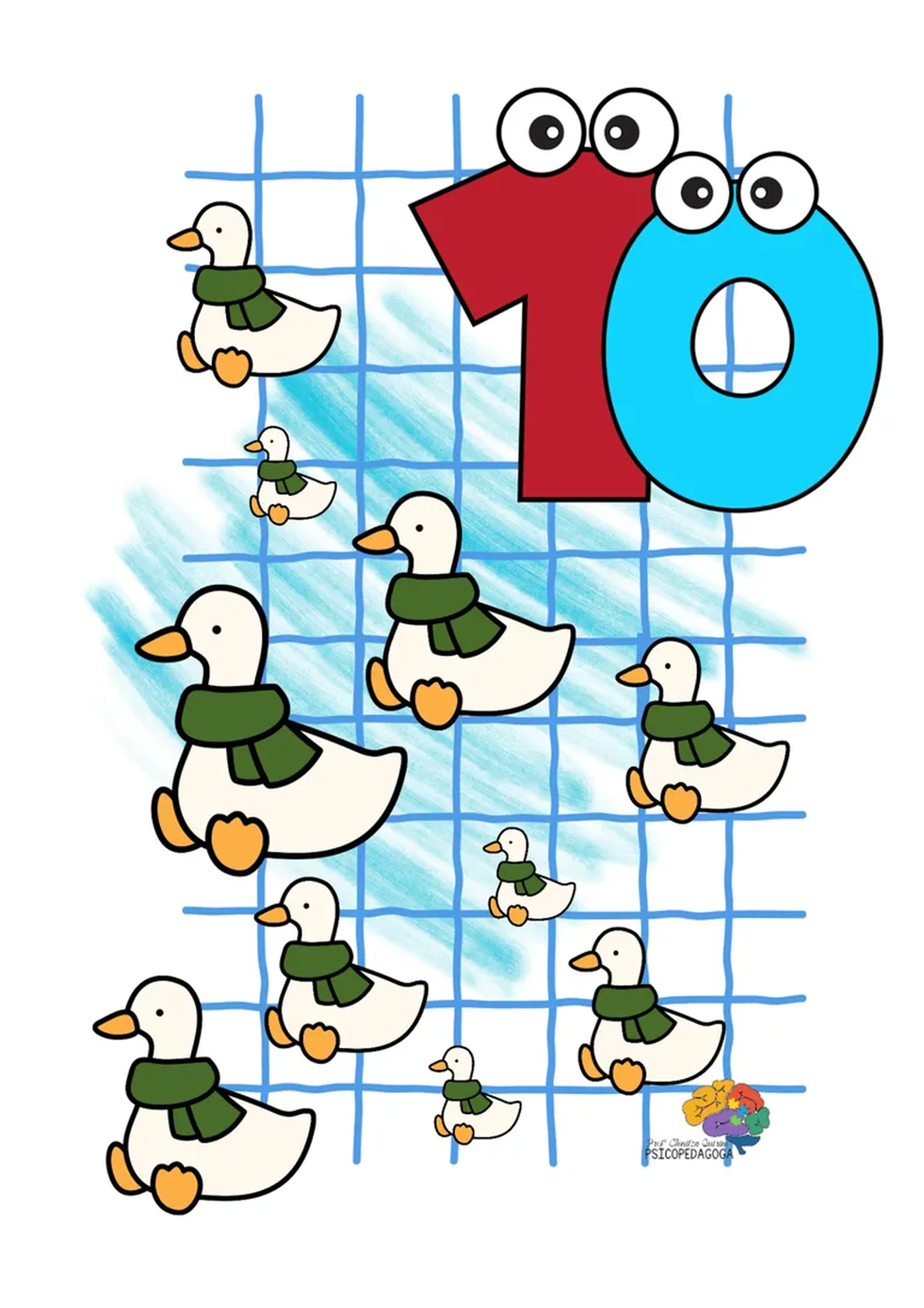 Números 1 até 10 imagem