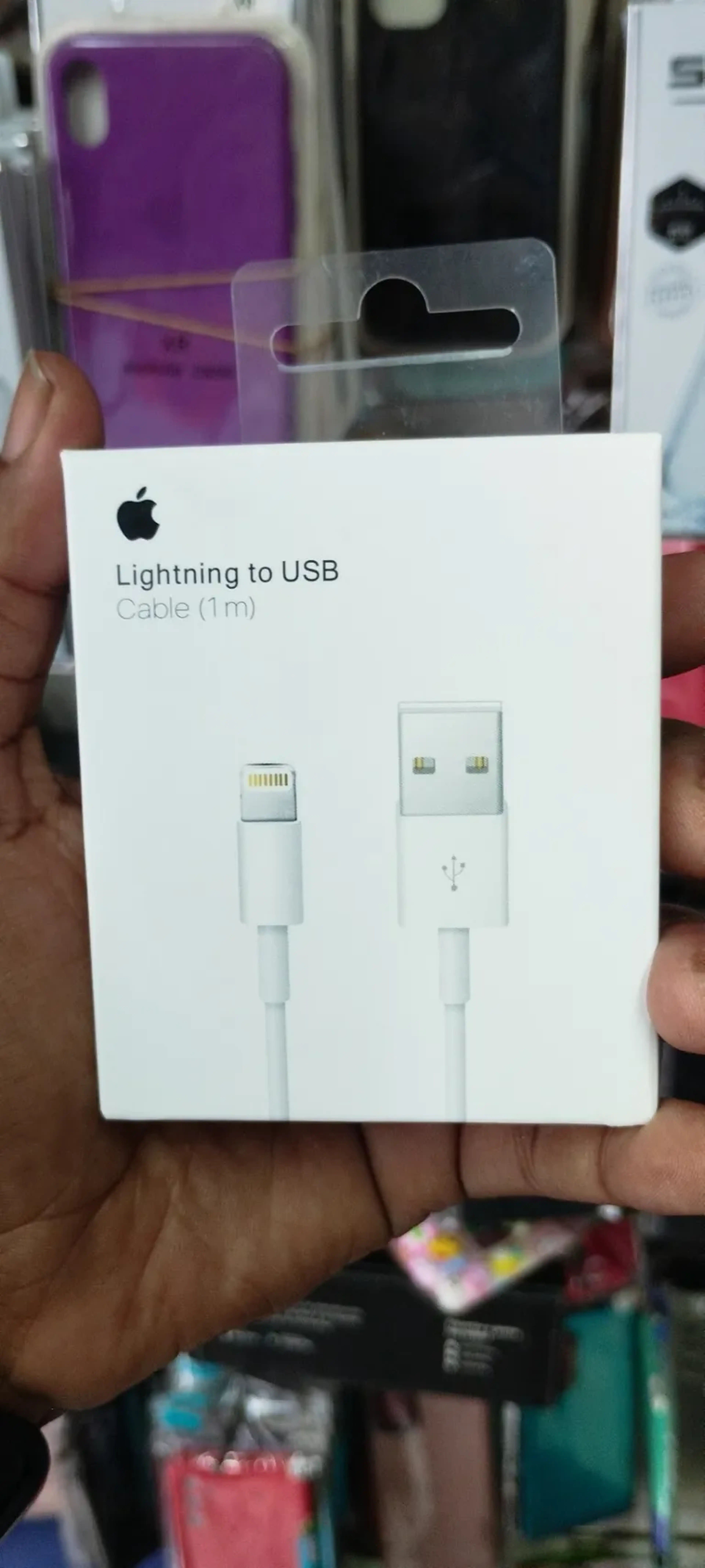 Cabo USB + Lighthing para iPhone imagem