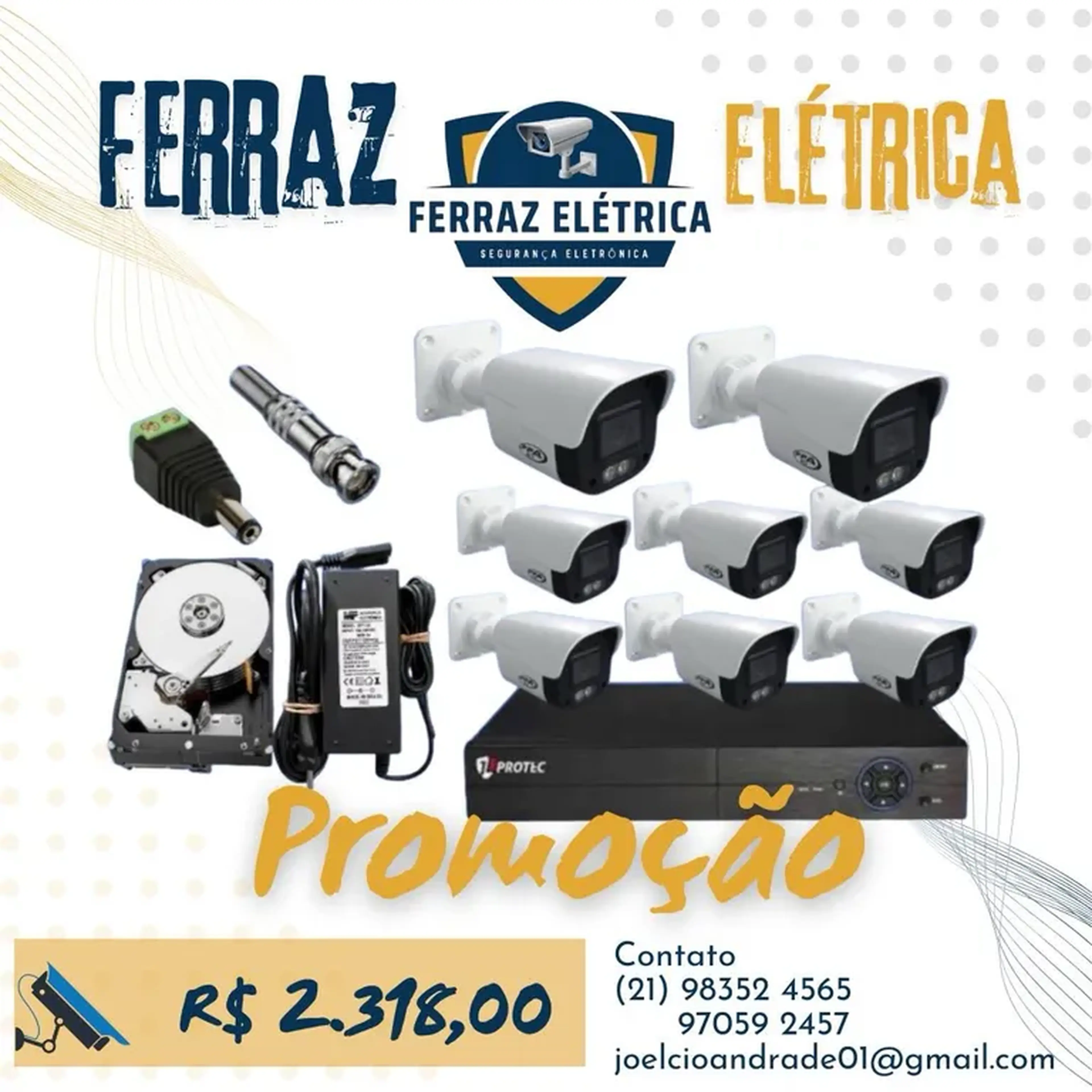 kit 8 Câmeras imagem