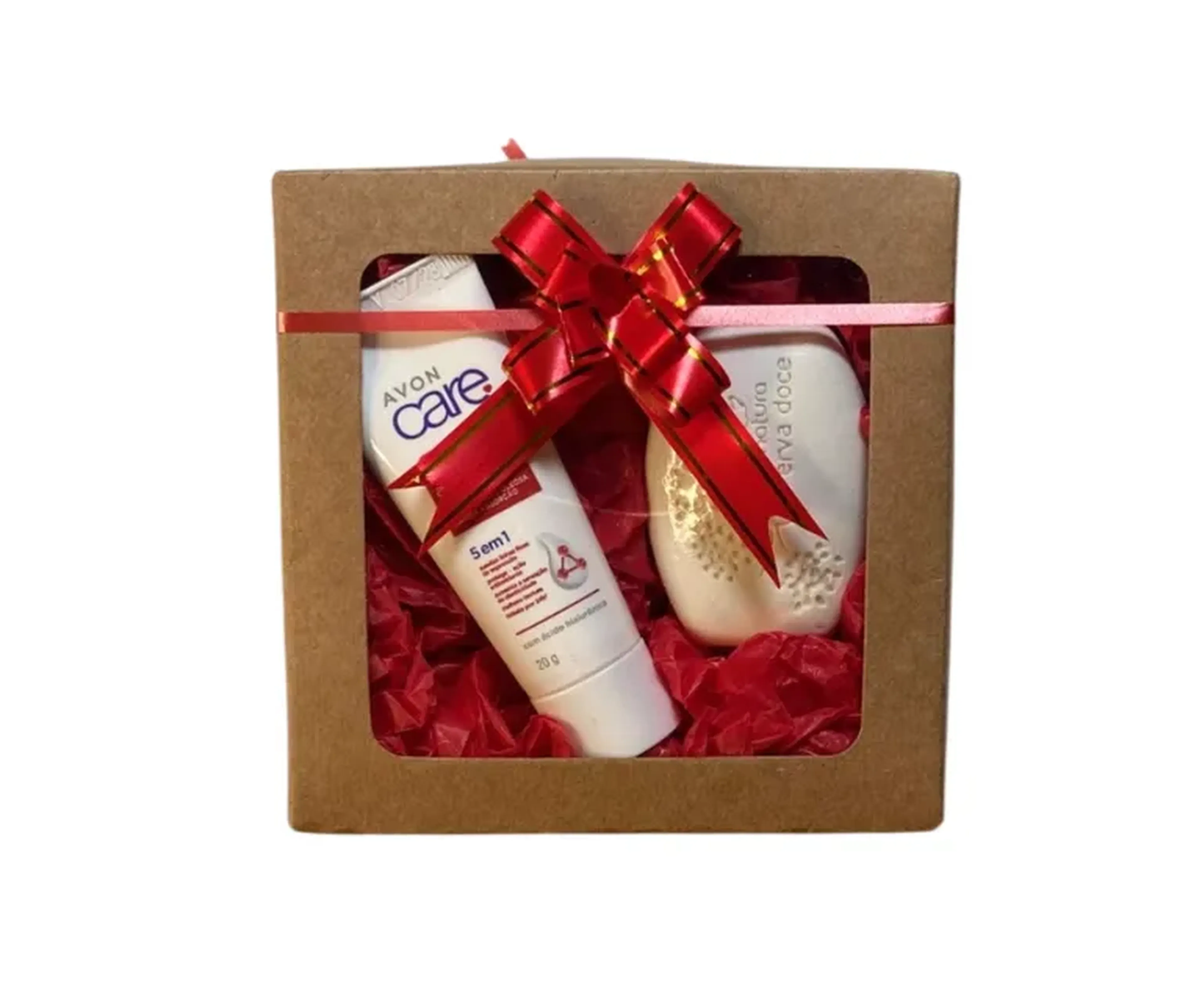 Presente Creme Facial Avon Care + Sabonete Puro Vegetal Cremoso imagem