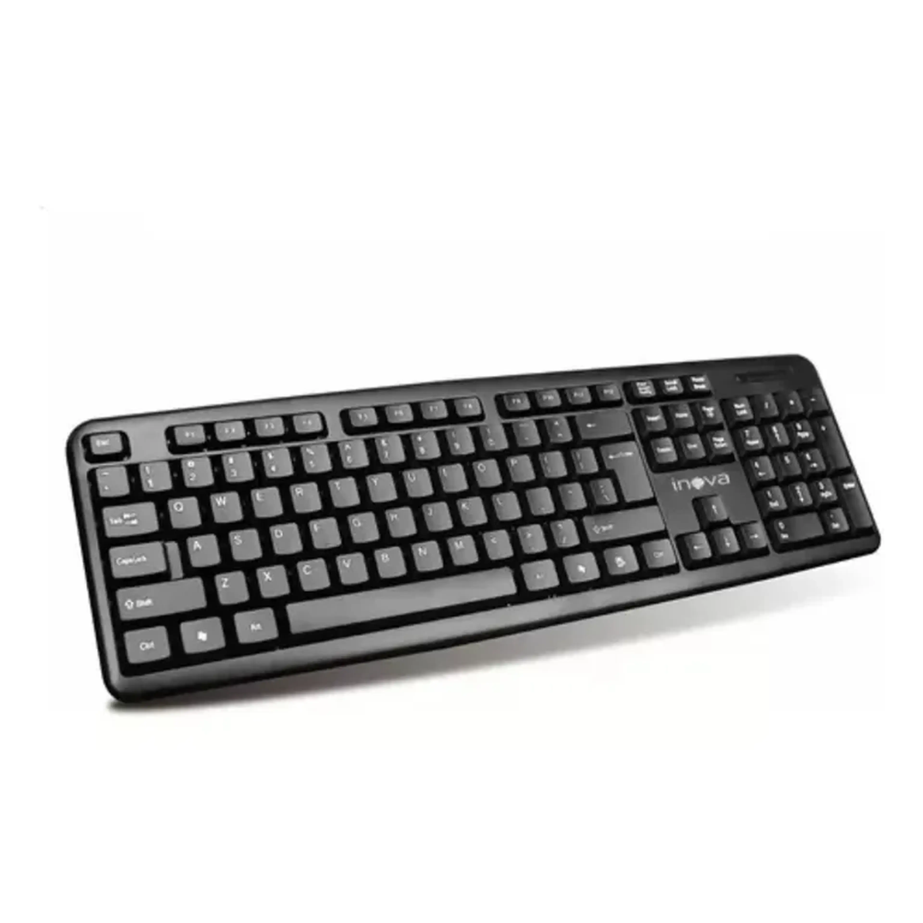Teclado Com Cabo Usb Preto 107 Teclas imagem