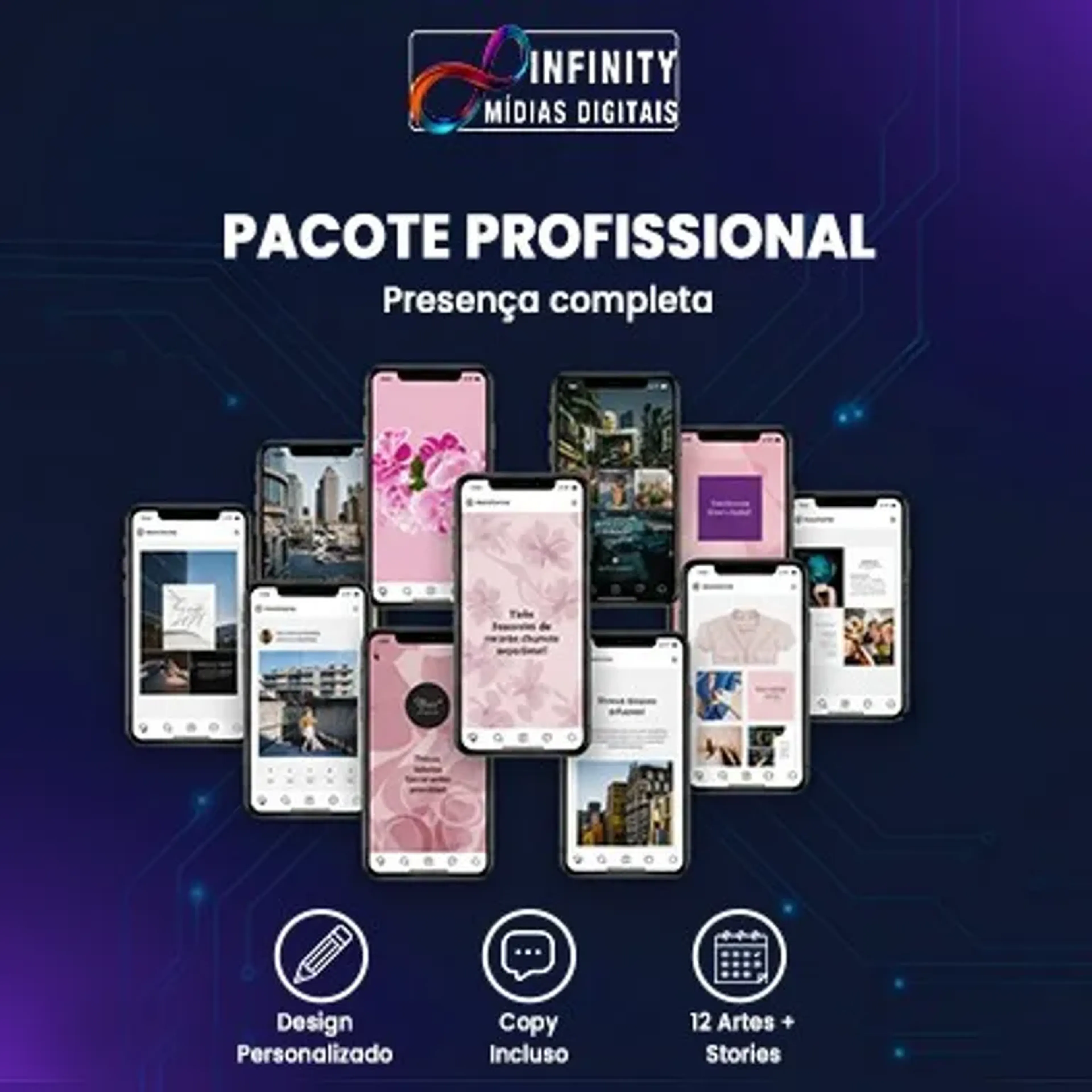 Pacote Profissional Infinity (Presença completa e engajadora) imagem