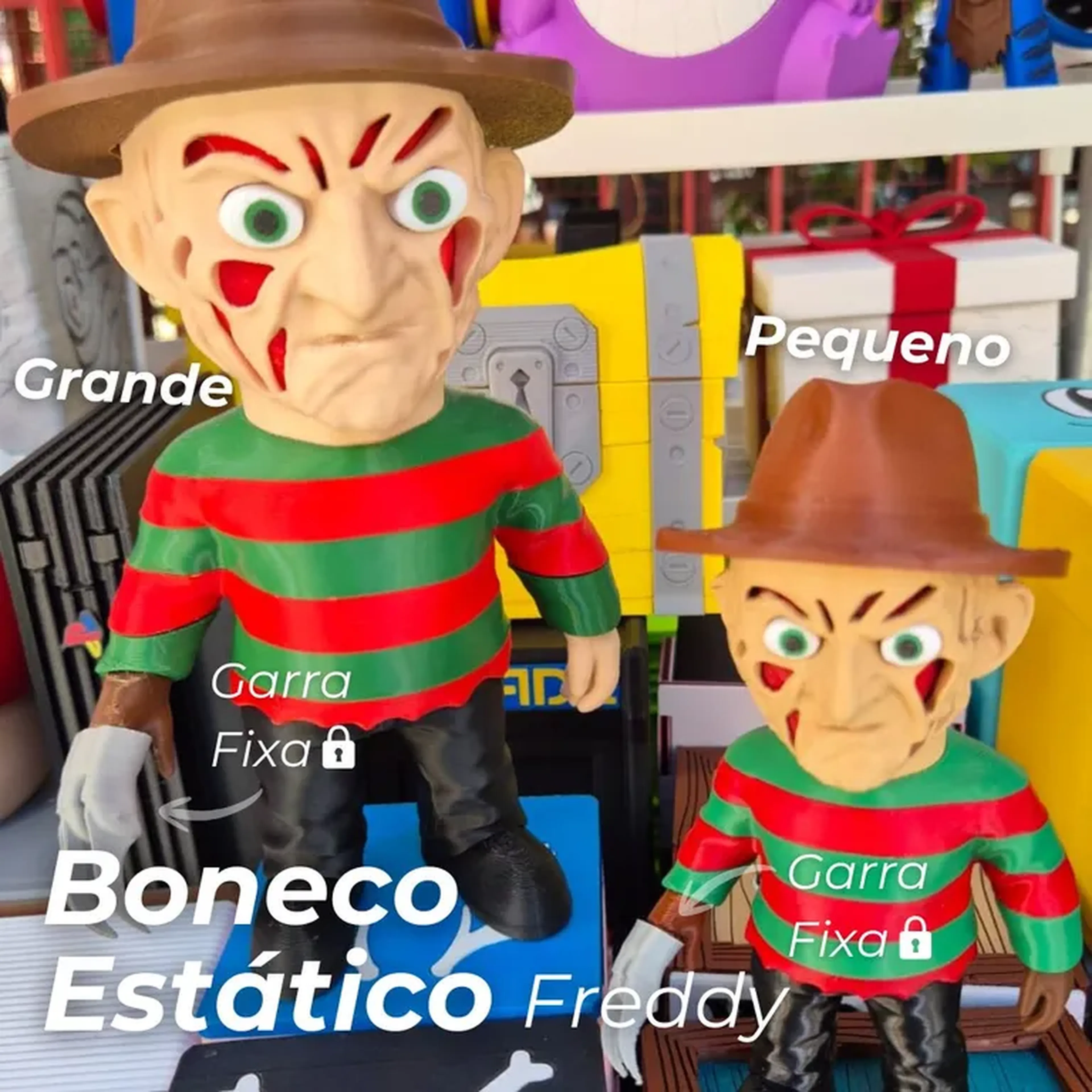 Boneco Freddy Krueger A Nightmare on Elm Street (2 tamanhos) imagem