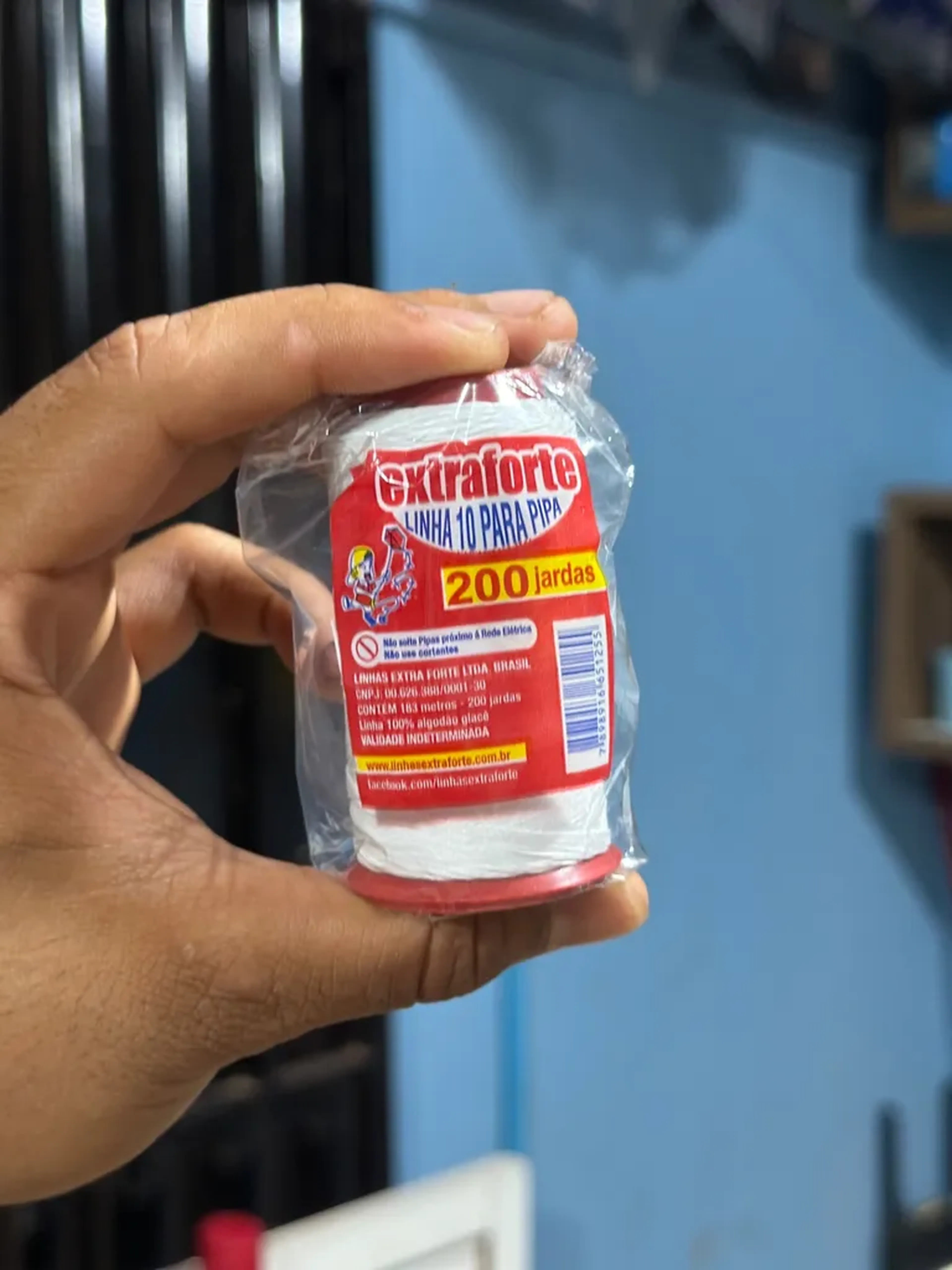 Linha branca extra forte (200 jardas) imagem