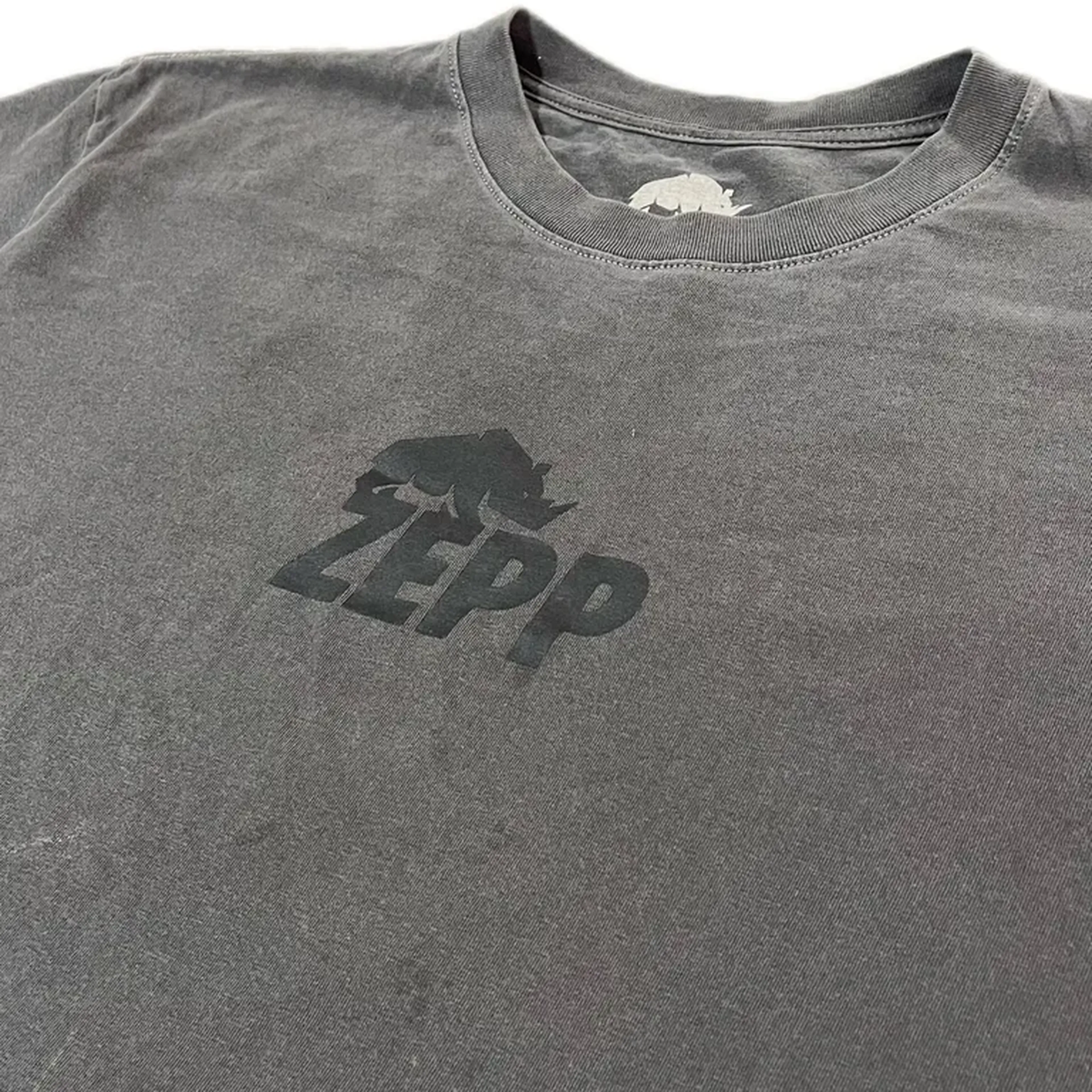 Camiseta Oversized Cinza Chumbo Estonado imagem