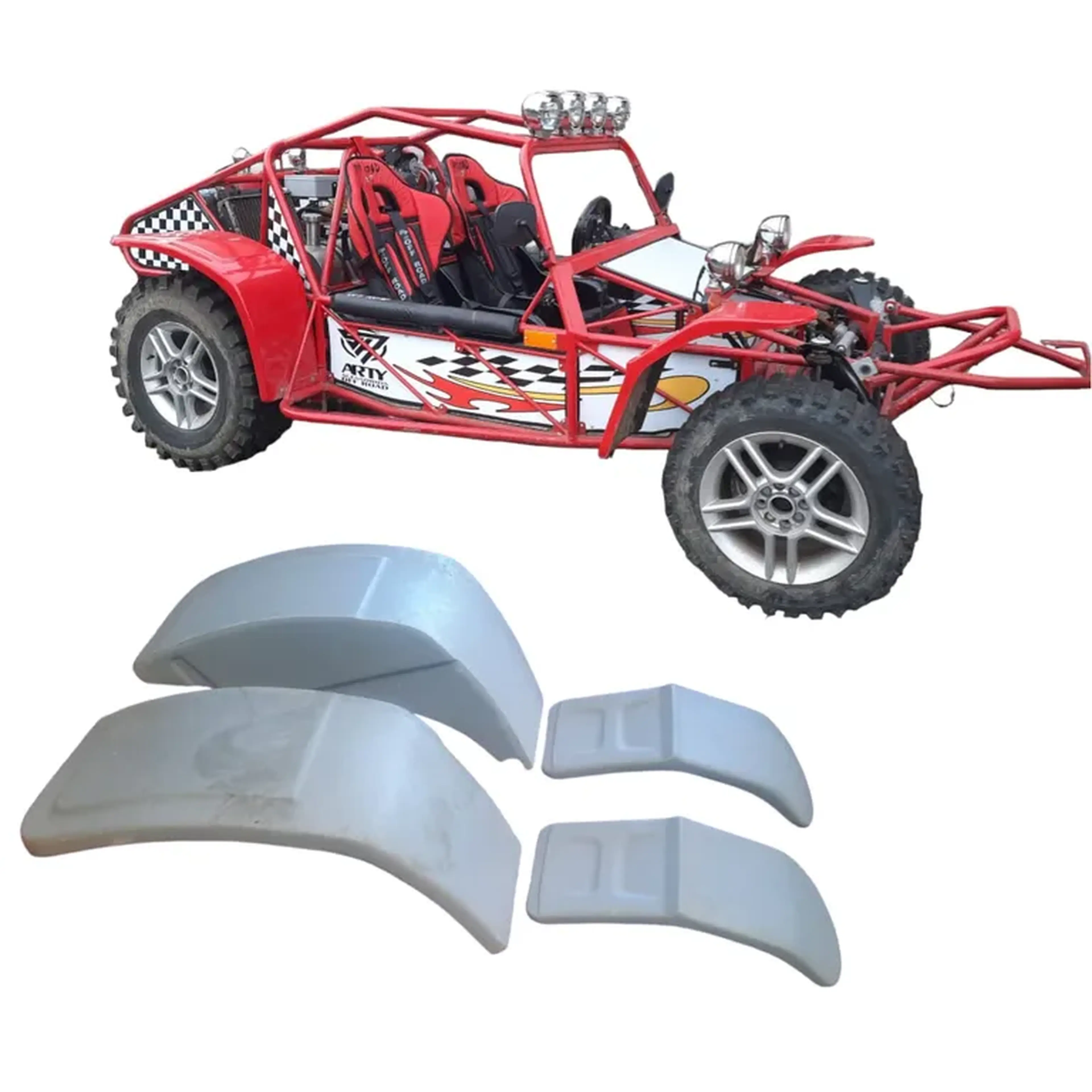 Paralama para Gaiola e Kart Cross imagem