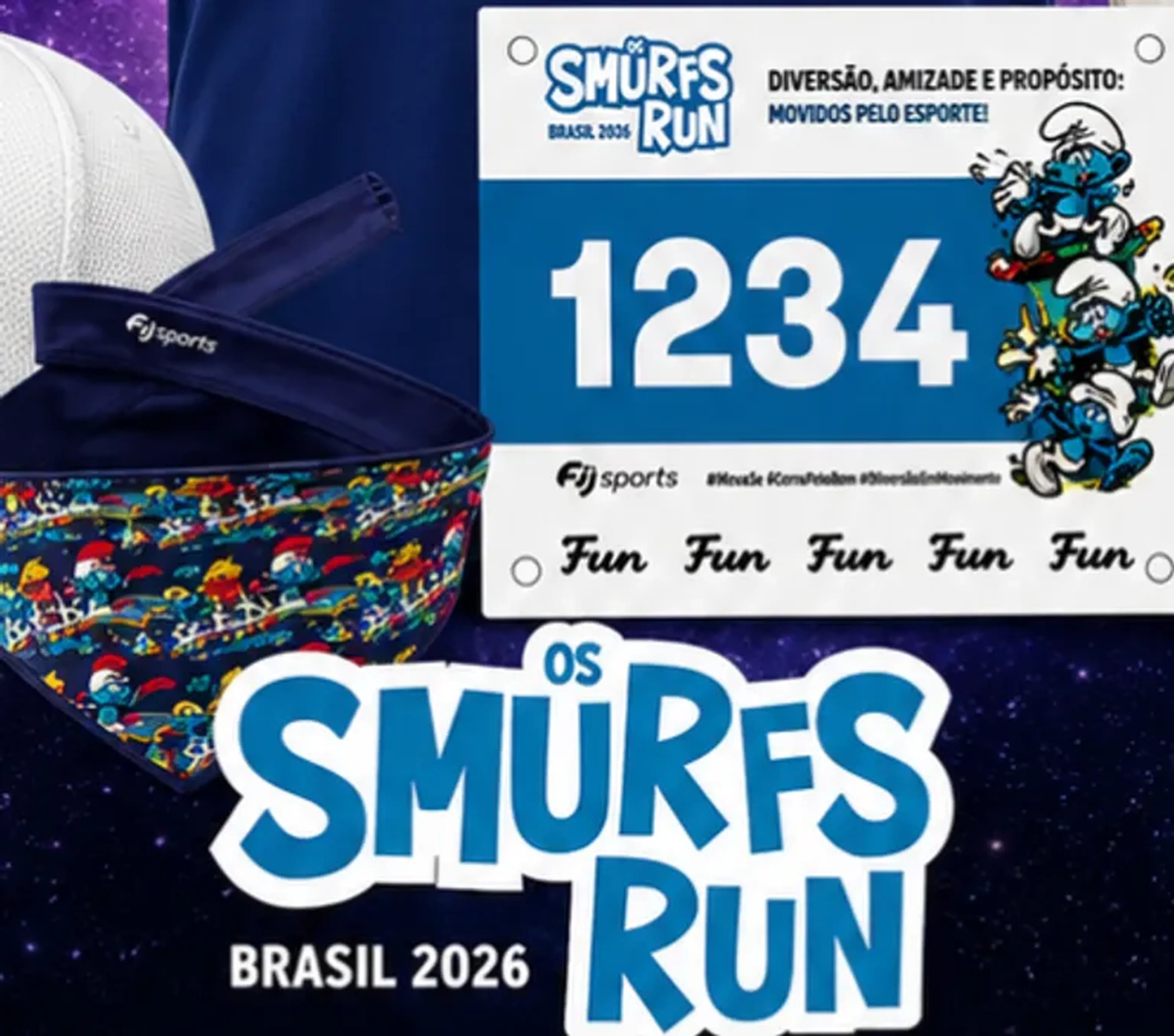 SMURF RUN - KIT DOG RUN + ADULTO imagem