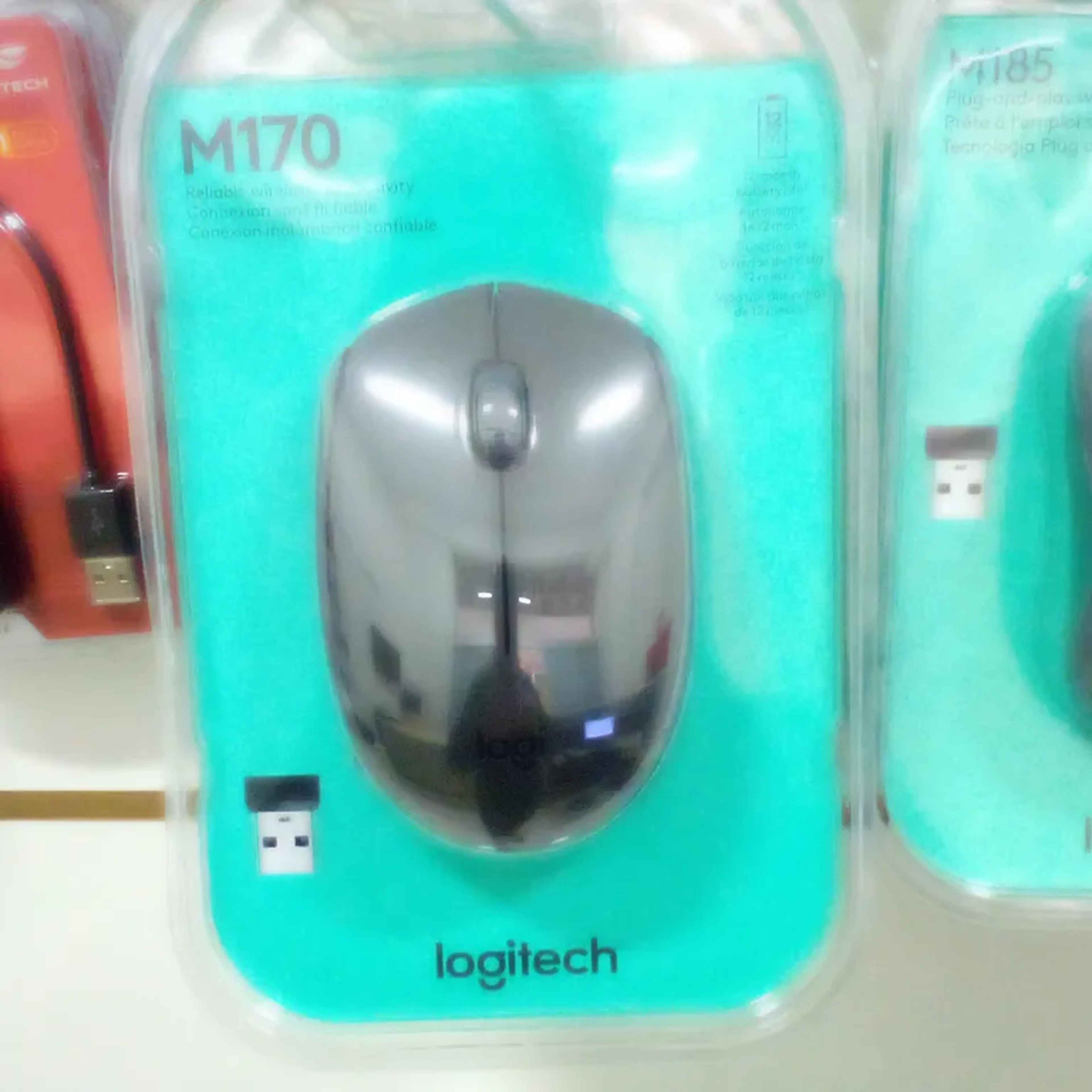 Mouse sem fio Logitec M170 imagem