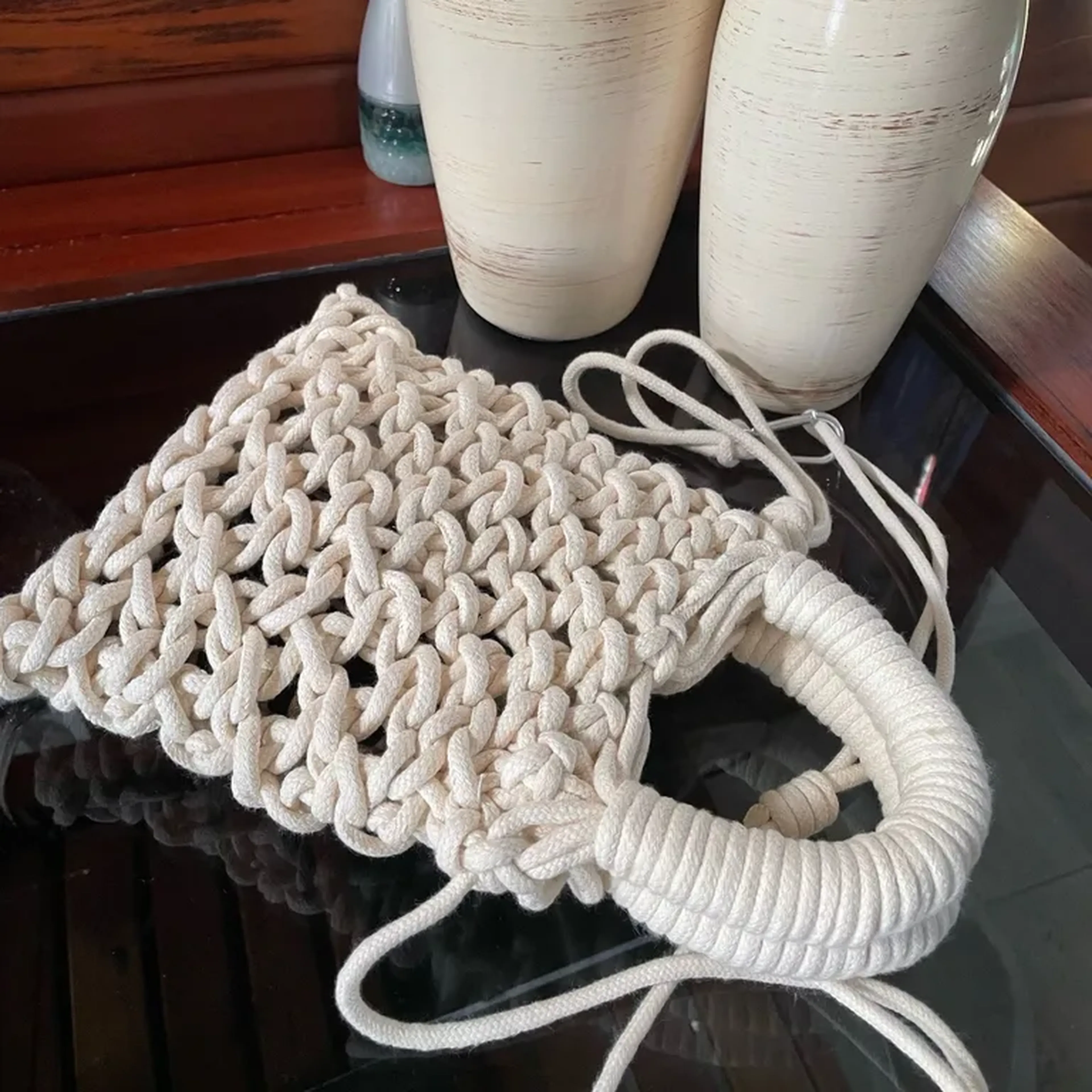 Bolsa Mia em cordão de algodão imagem