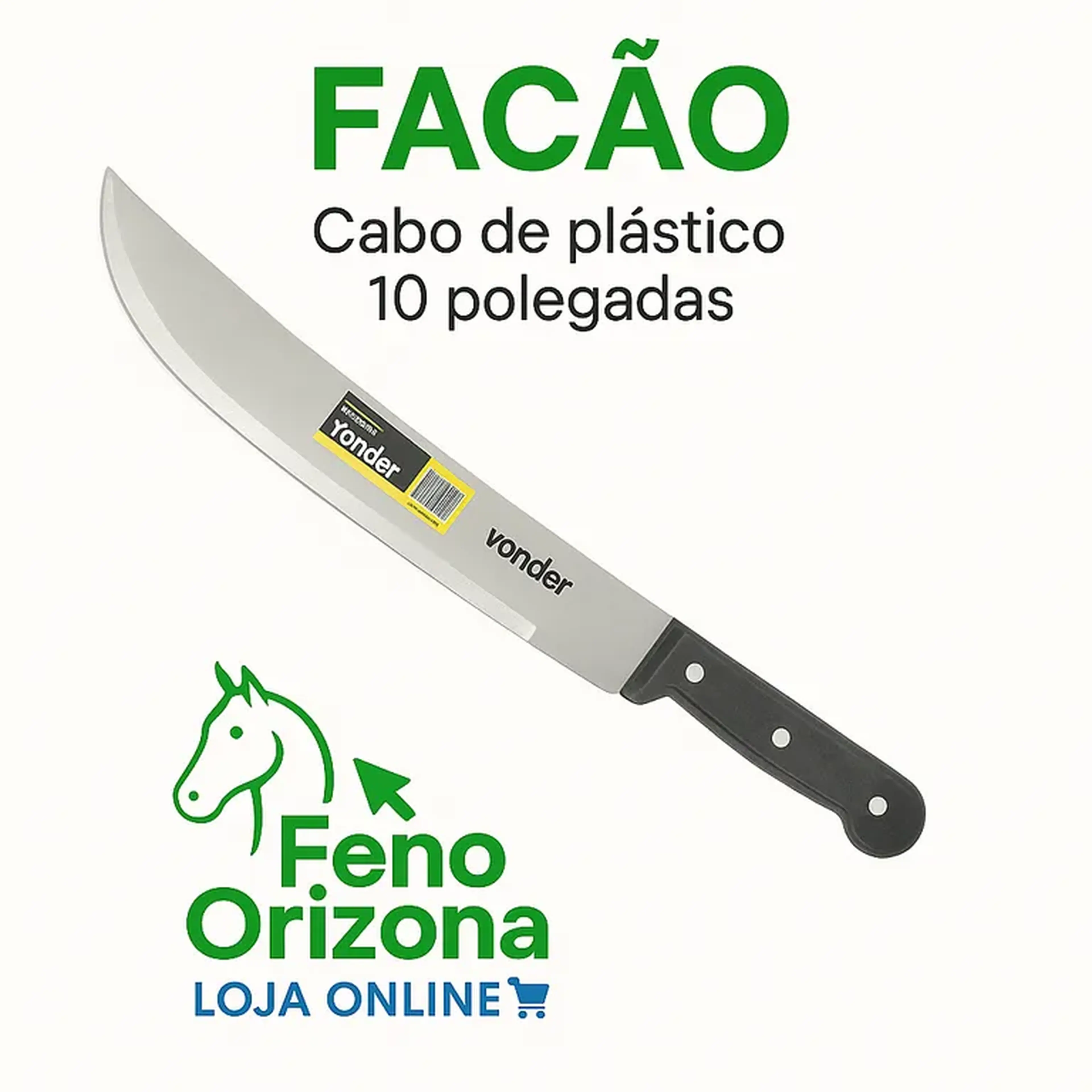 Fação Vonder - Cabo de Plástico - 10 polegada imagem