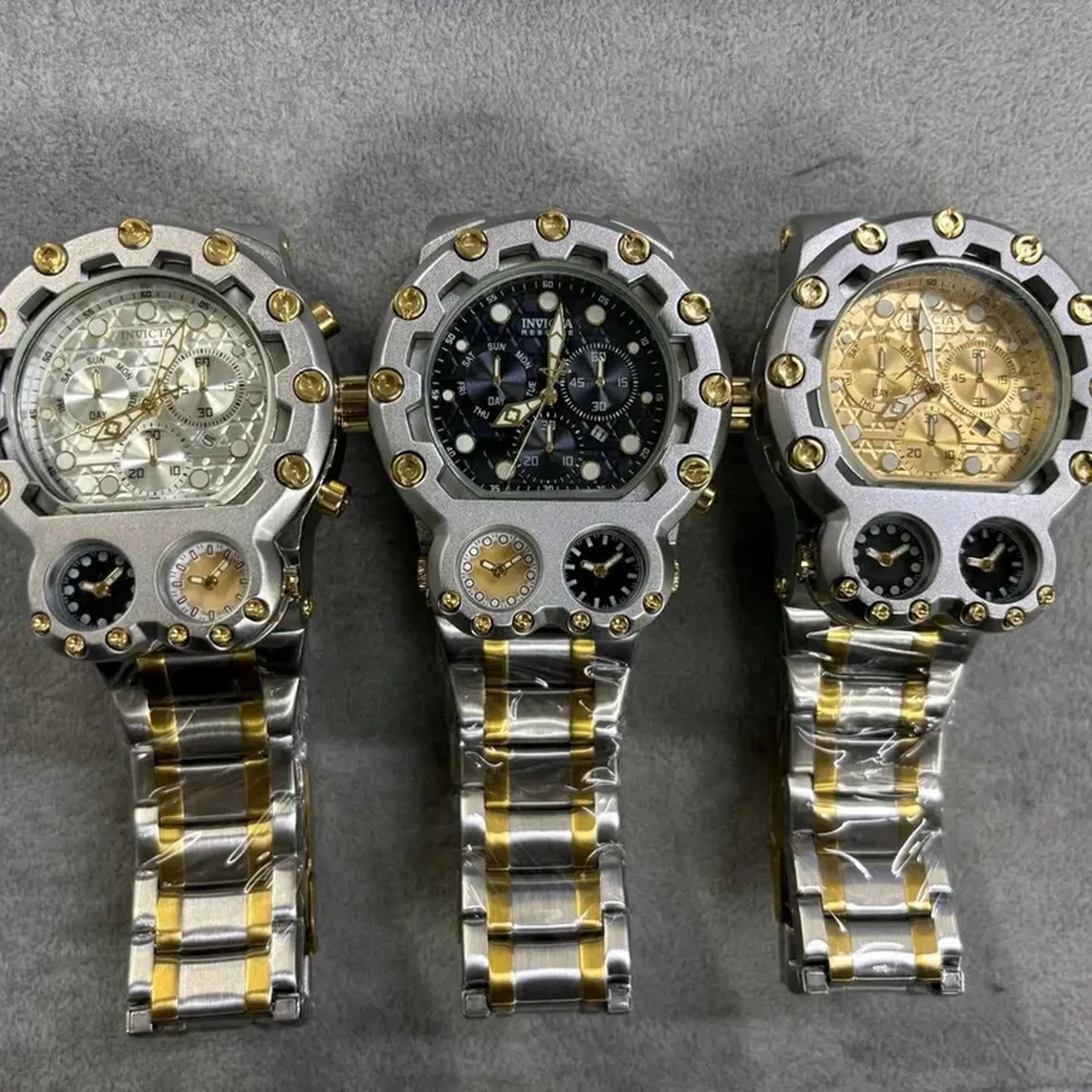 Invicta Reserve Bolt Magnum Tria linha Diamante 💎 imagem