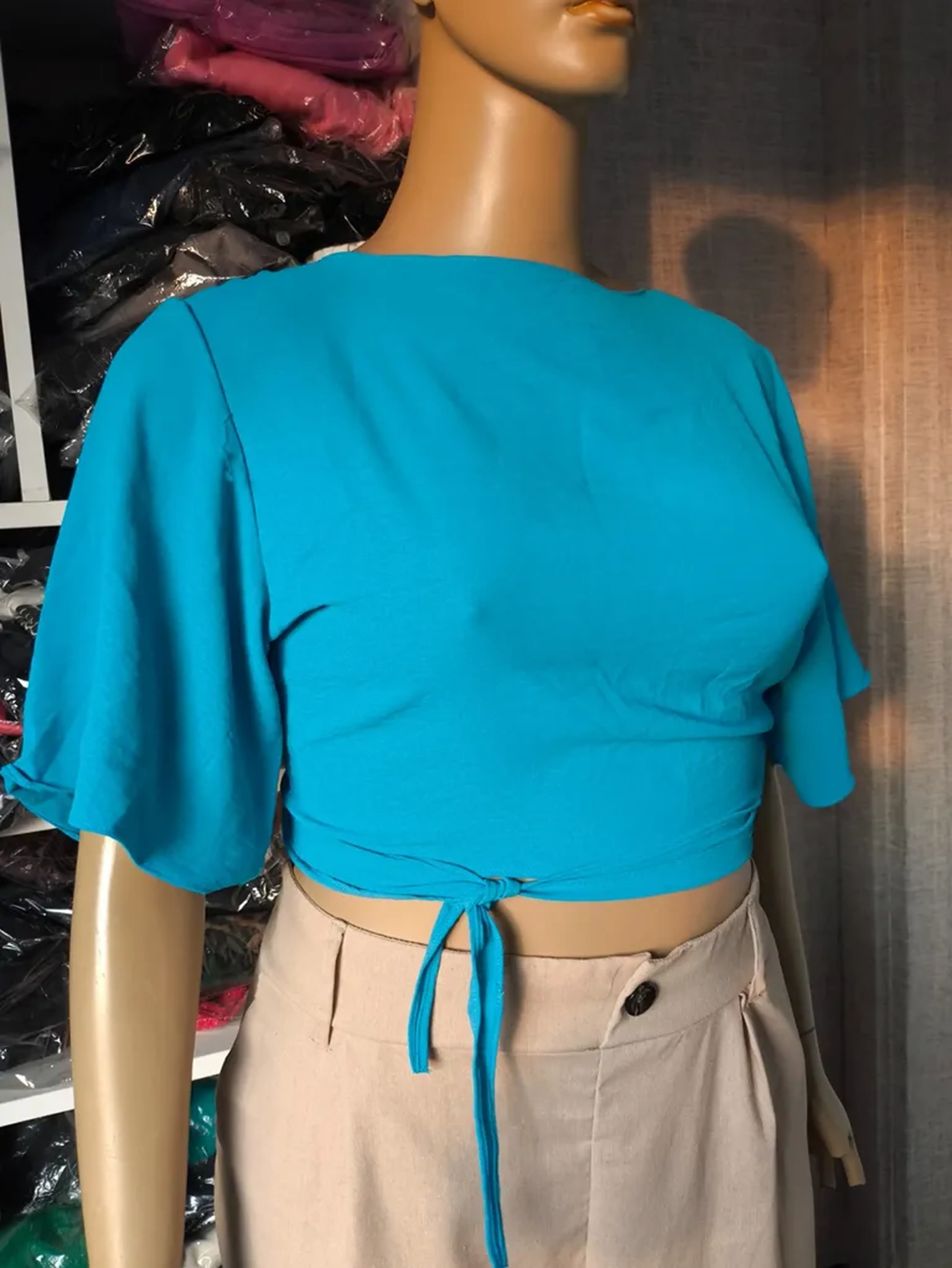 Blusa envelope multiformas imagem