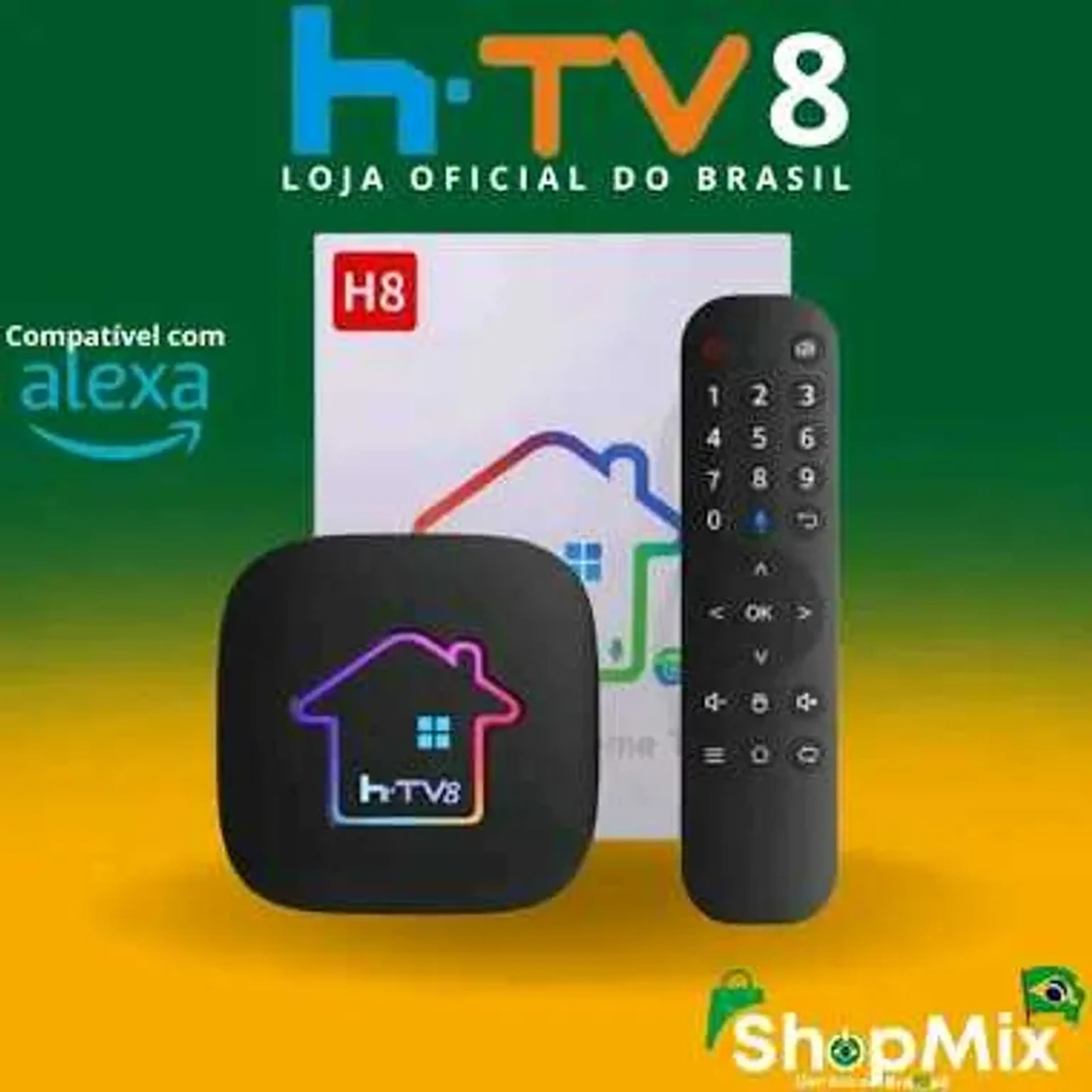 Receptor Digital HTV H8 Ultra HD 4K Streaming TV imagem