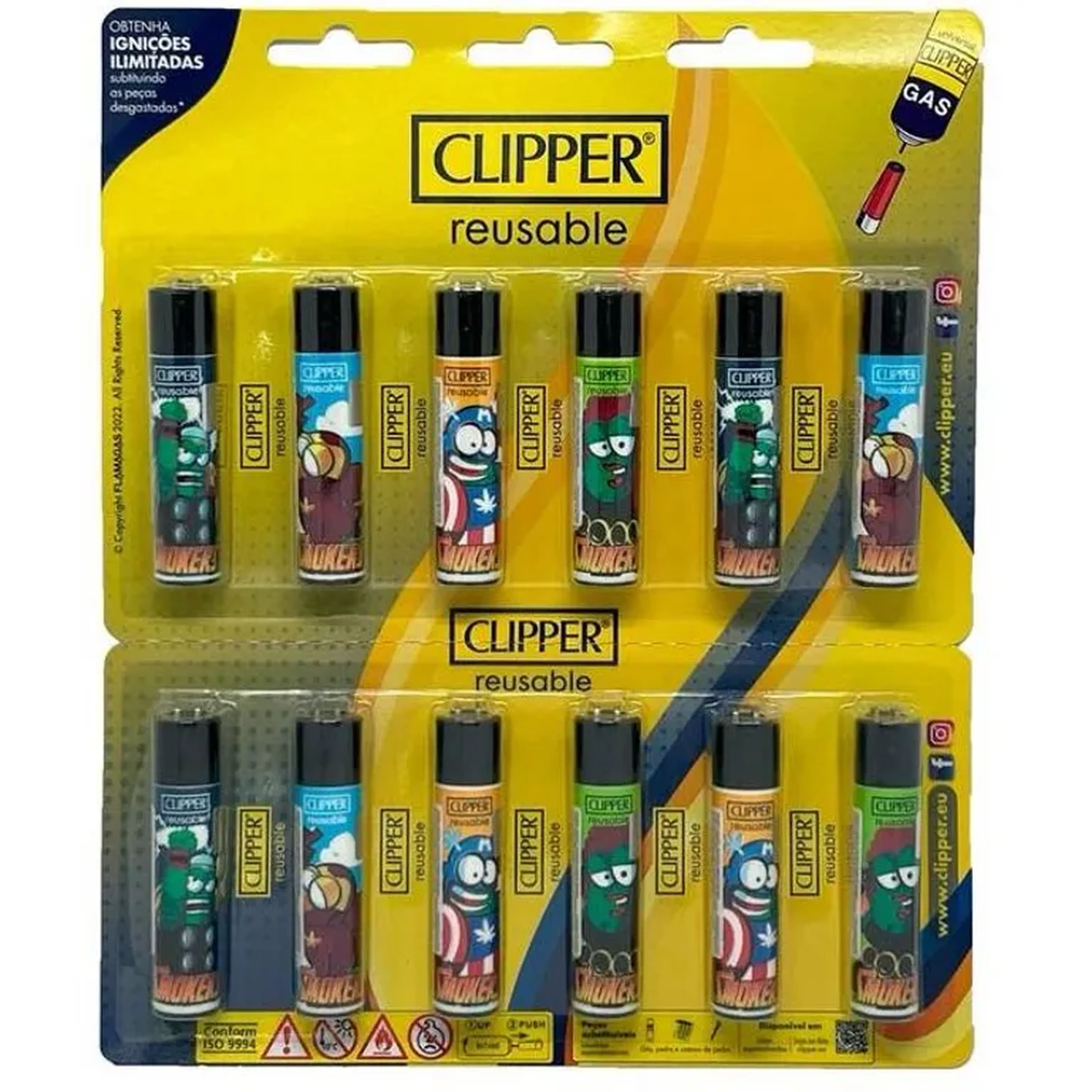 Isqueiro Clipper Grande Model:Smokers imagem