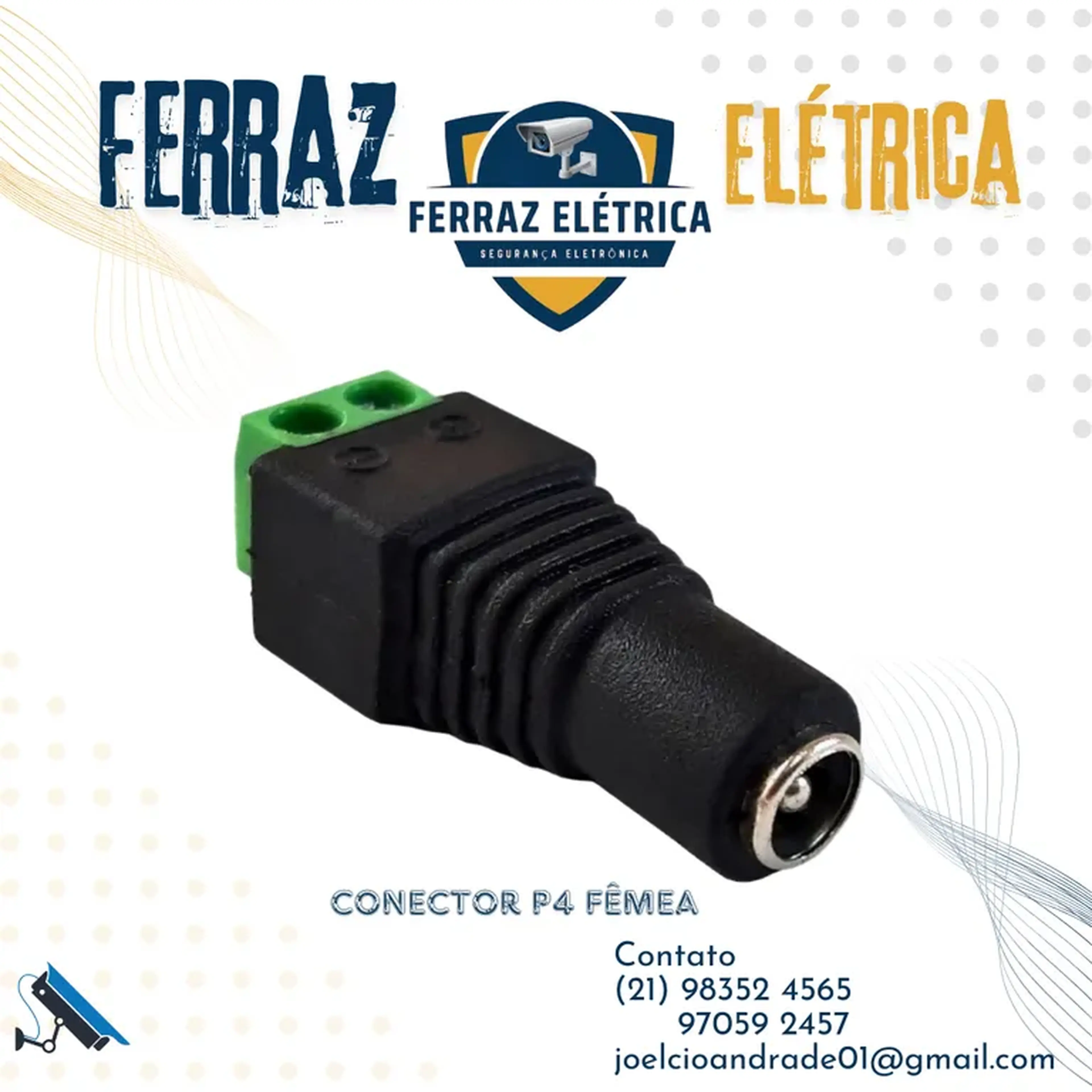 Conector p4 fêmea imagem