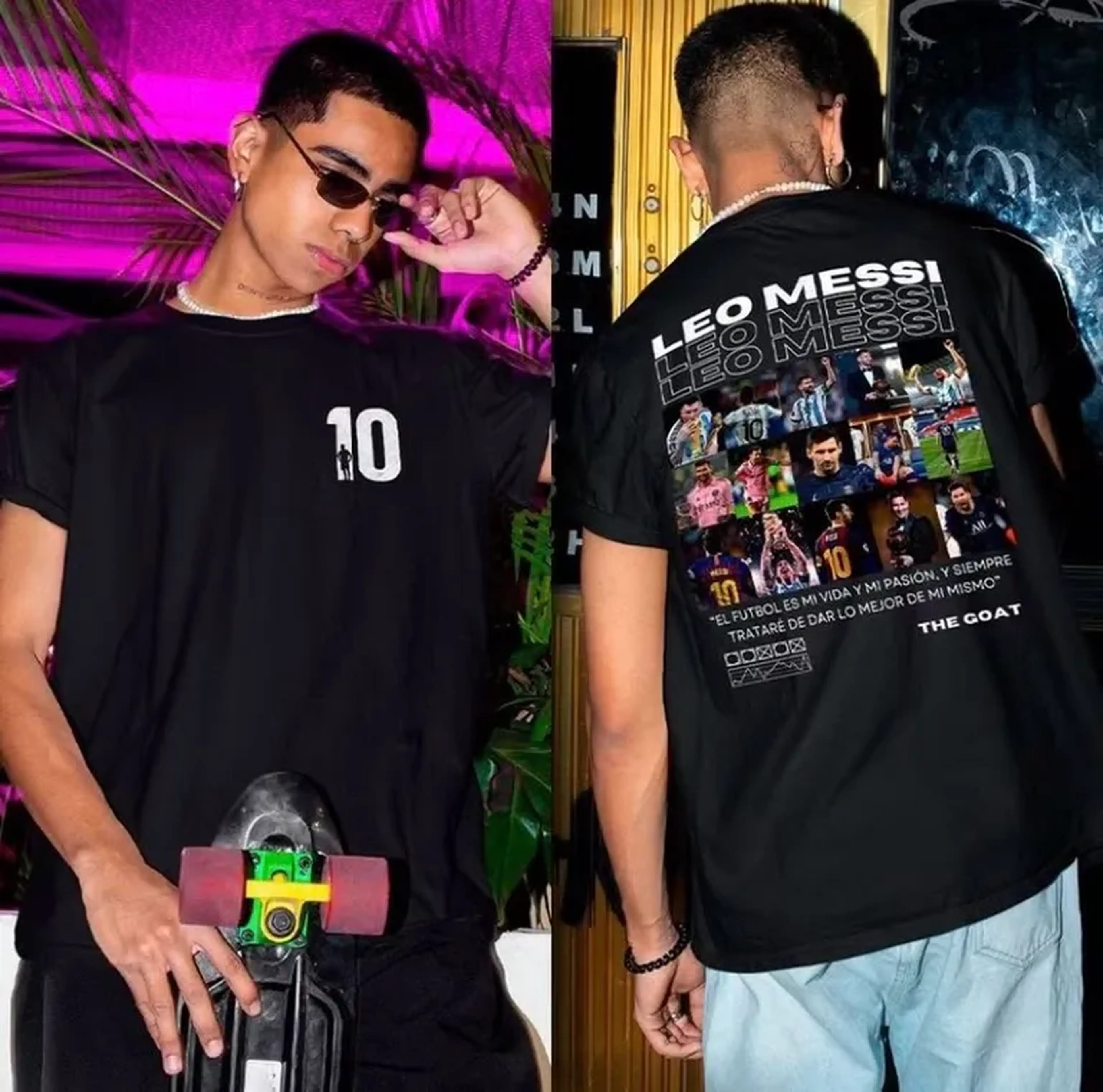 CAMISA OVERSIZED ESTAMPADA - MESSI imagem