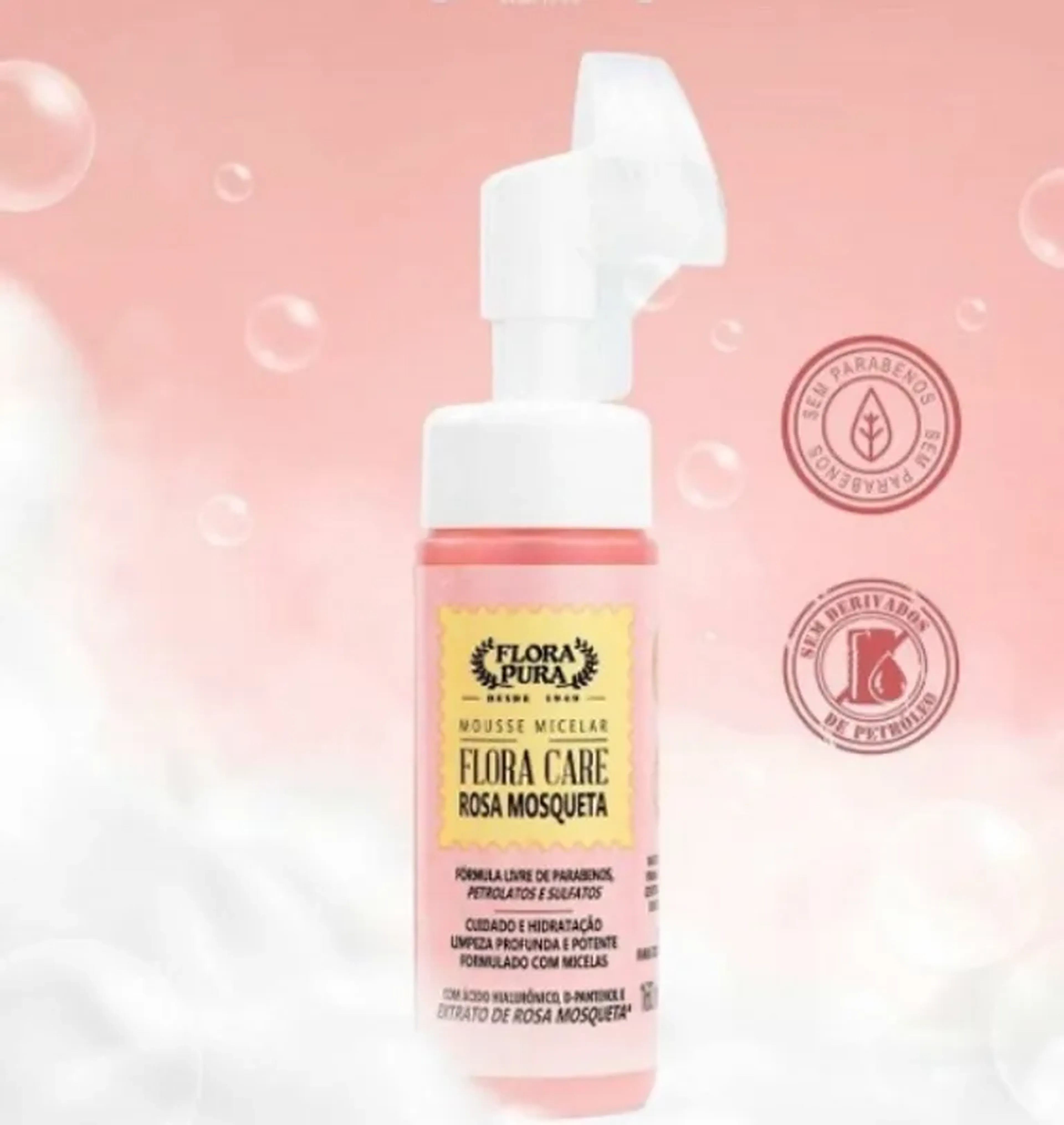 Mousse Micelar Rosa Mosqueta imagem