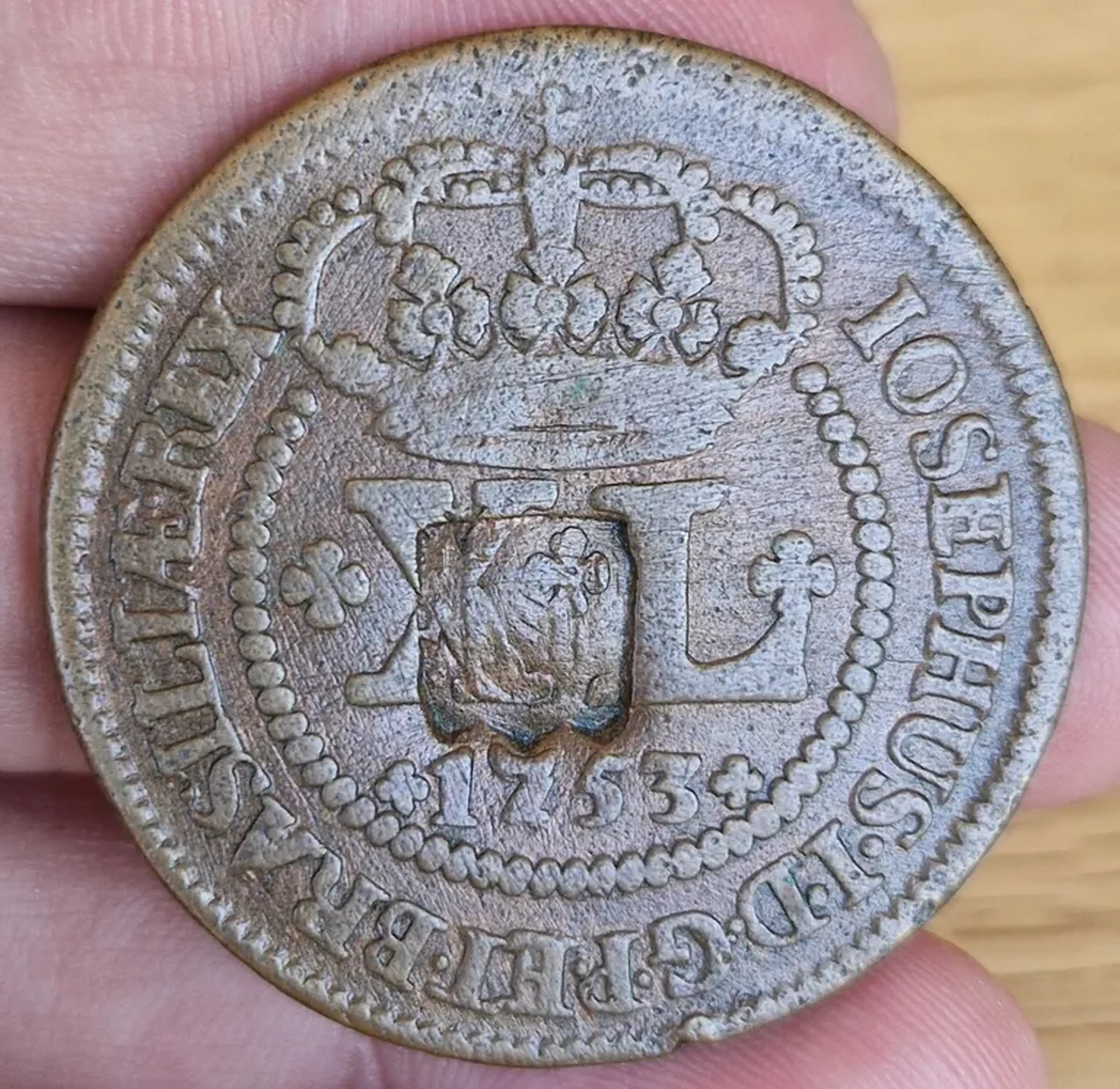 XL Réis - 1753 Com Escudete - Frete Grátis imagem