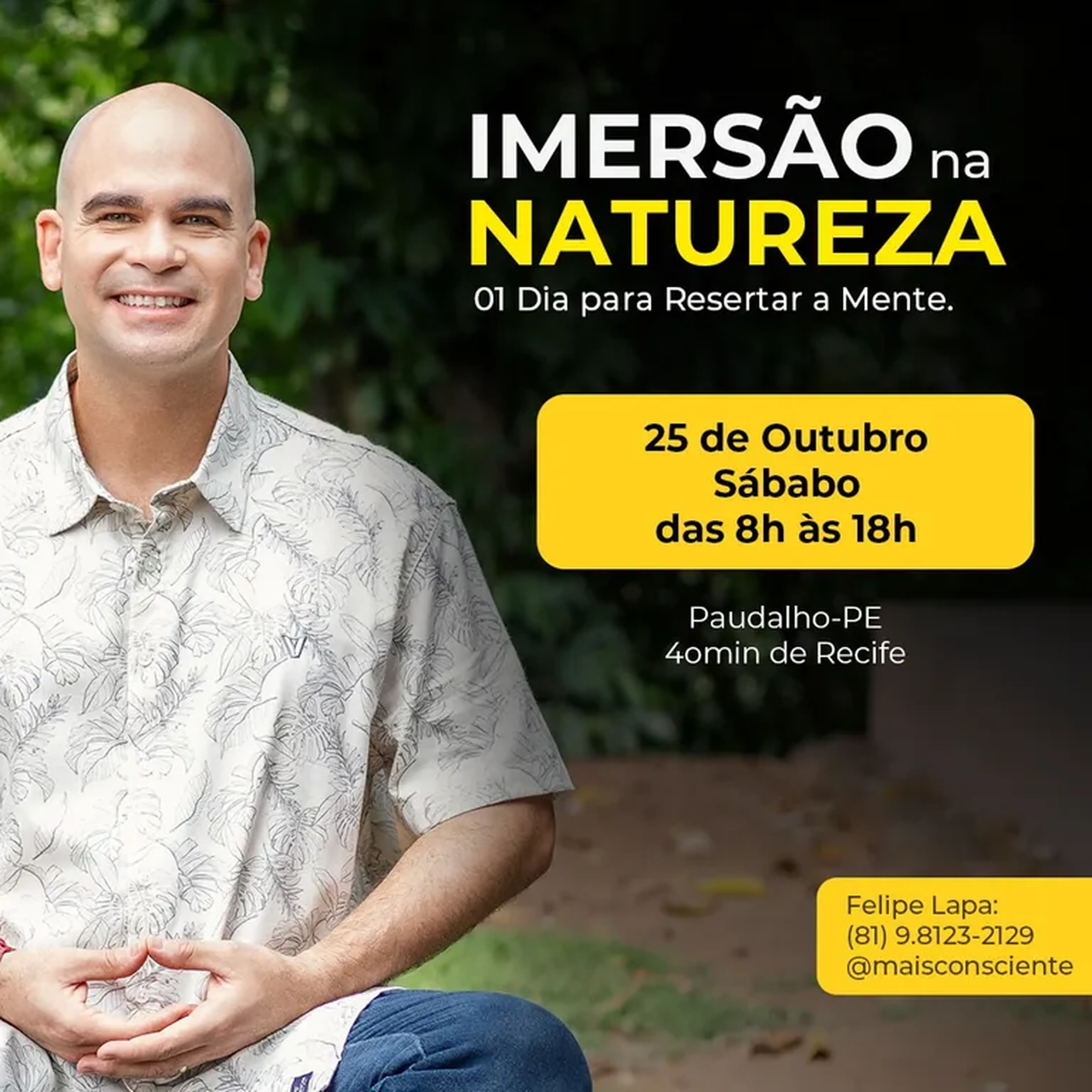 Imersão na Natureza 25 de Outubro - Sábado imagem