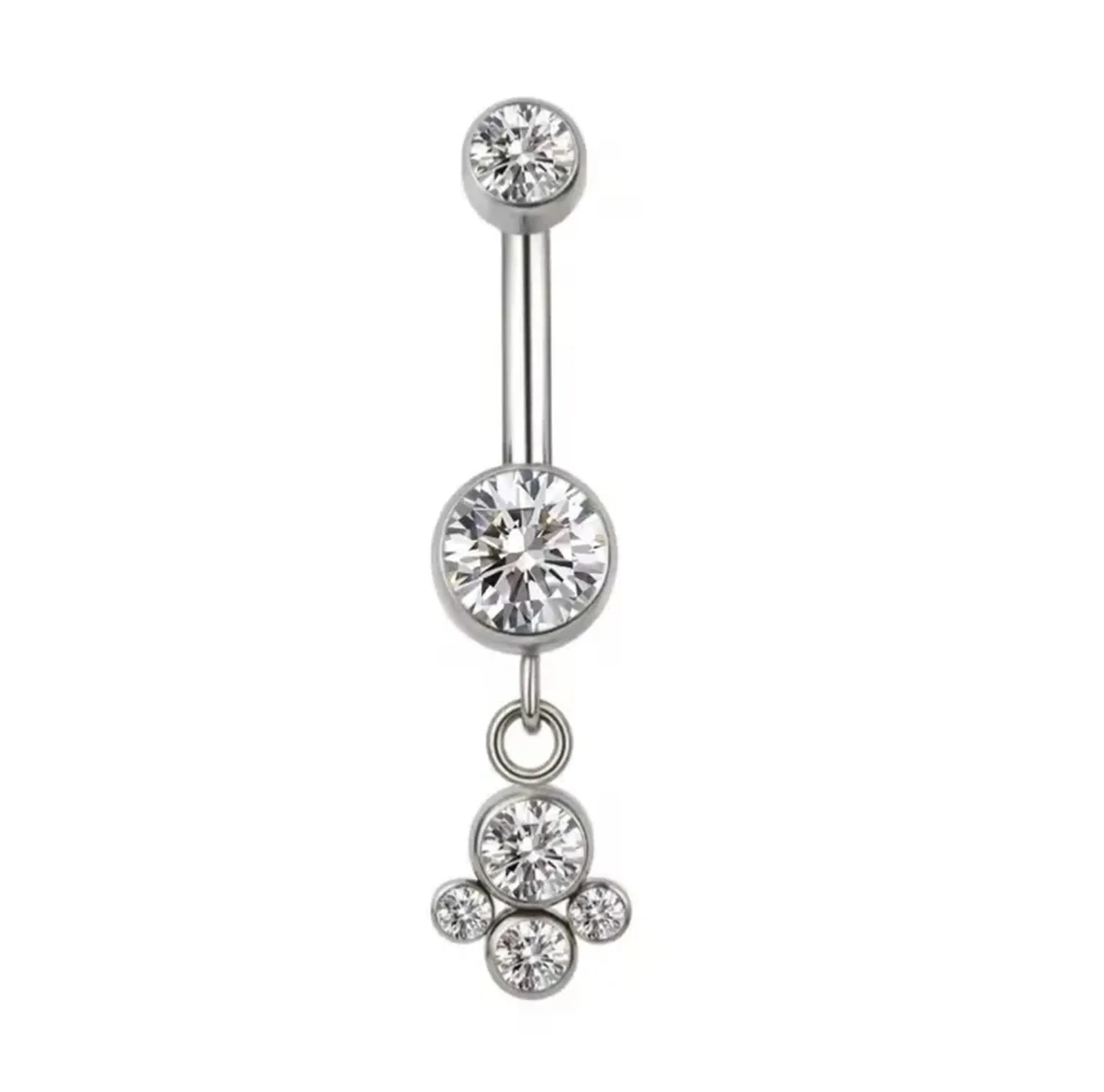 Piercing de umbigo com pingente imagem