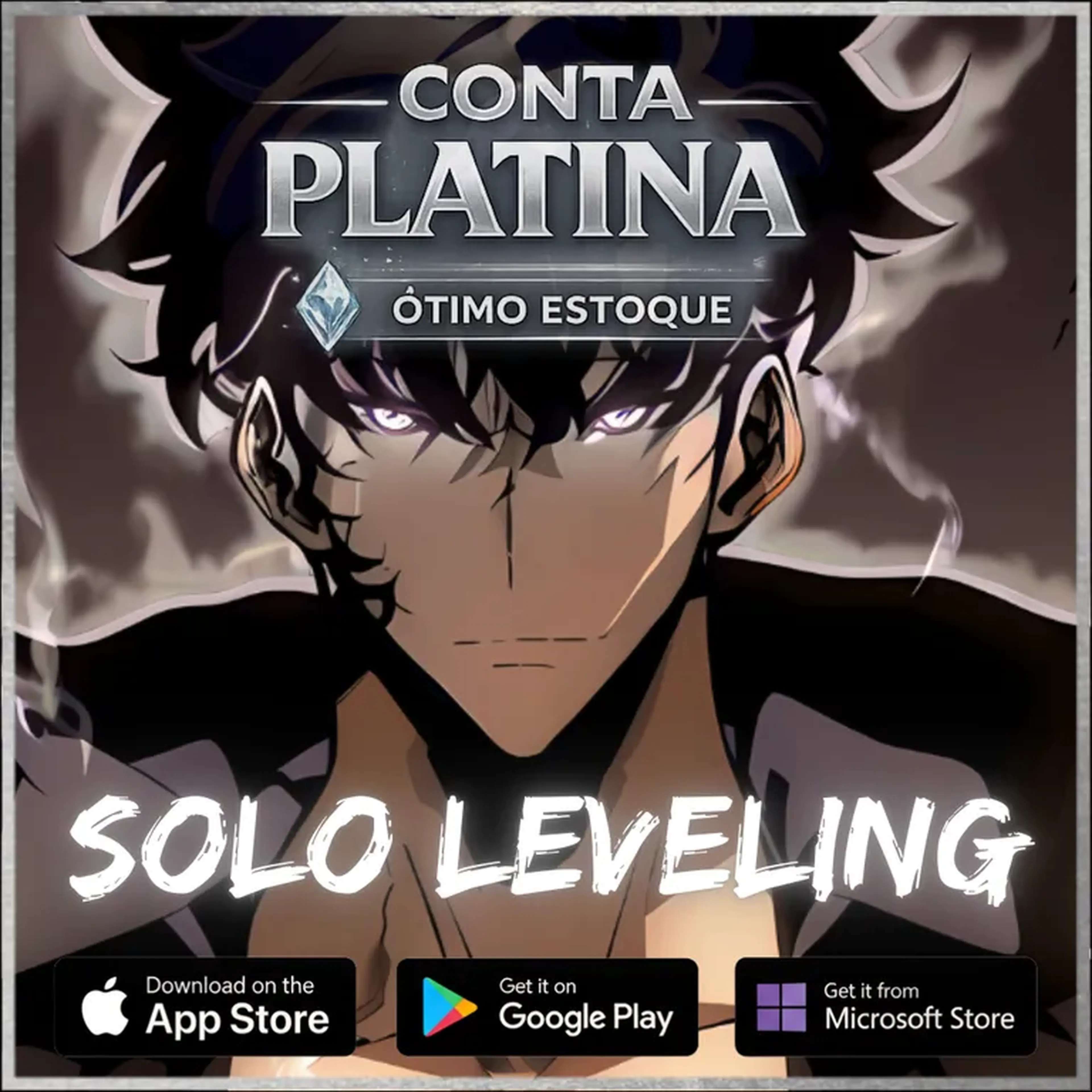 CONTA PLATINA 📓 Solo Leveling Arise imagem
