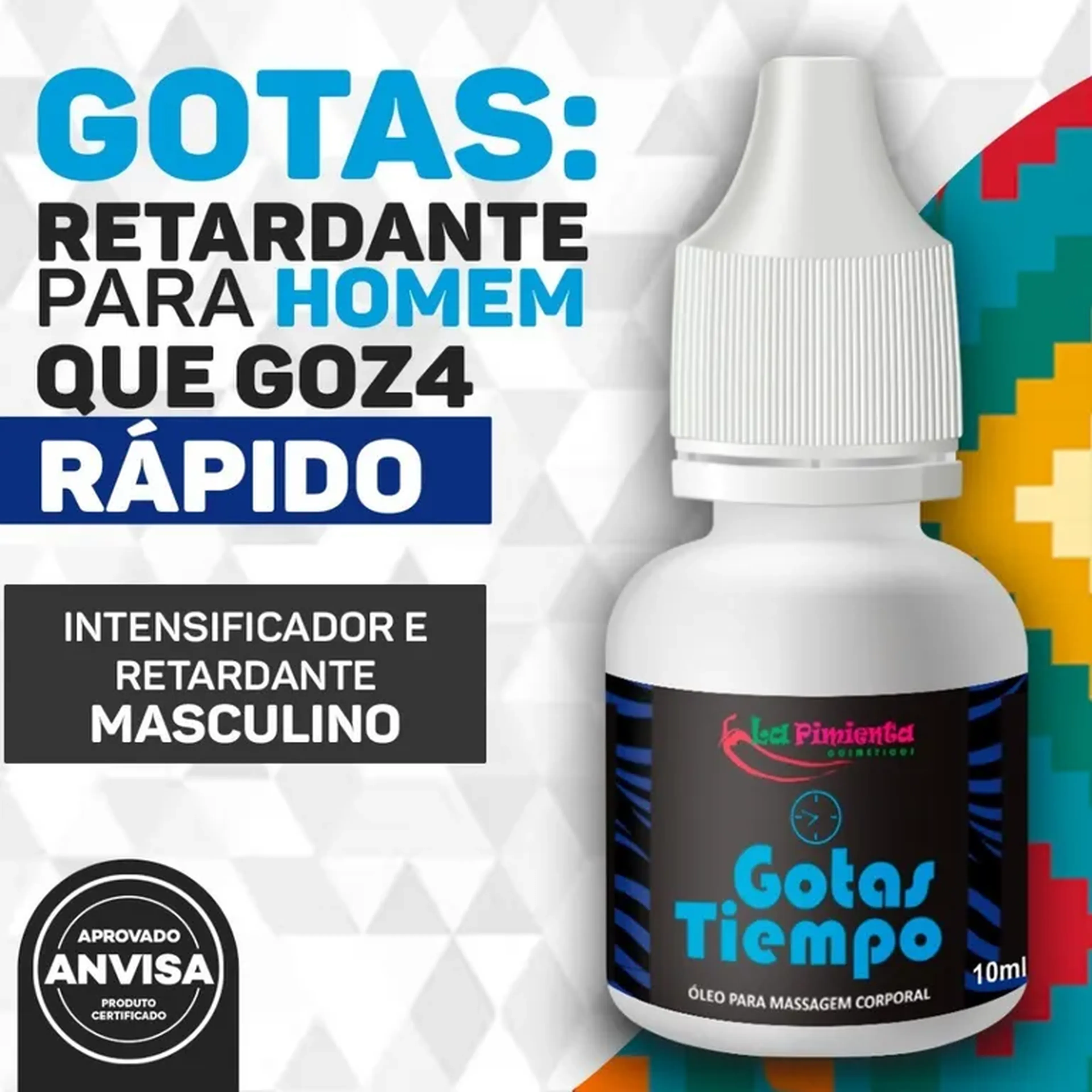 Gotas Tiempo Gel Retardante 10ml imagem