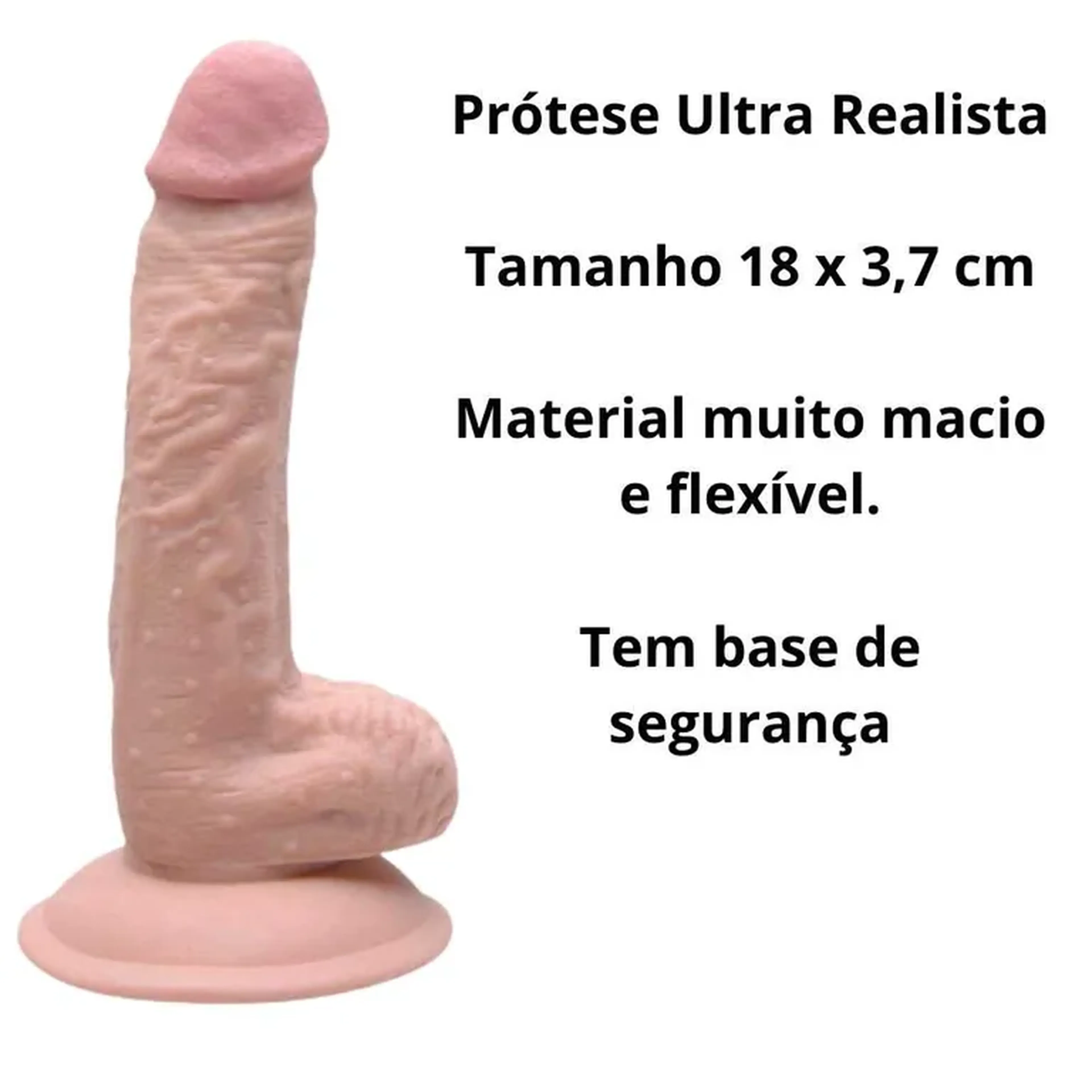 Prótese Ultra Realista 18 x 3,7 cm imagem