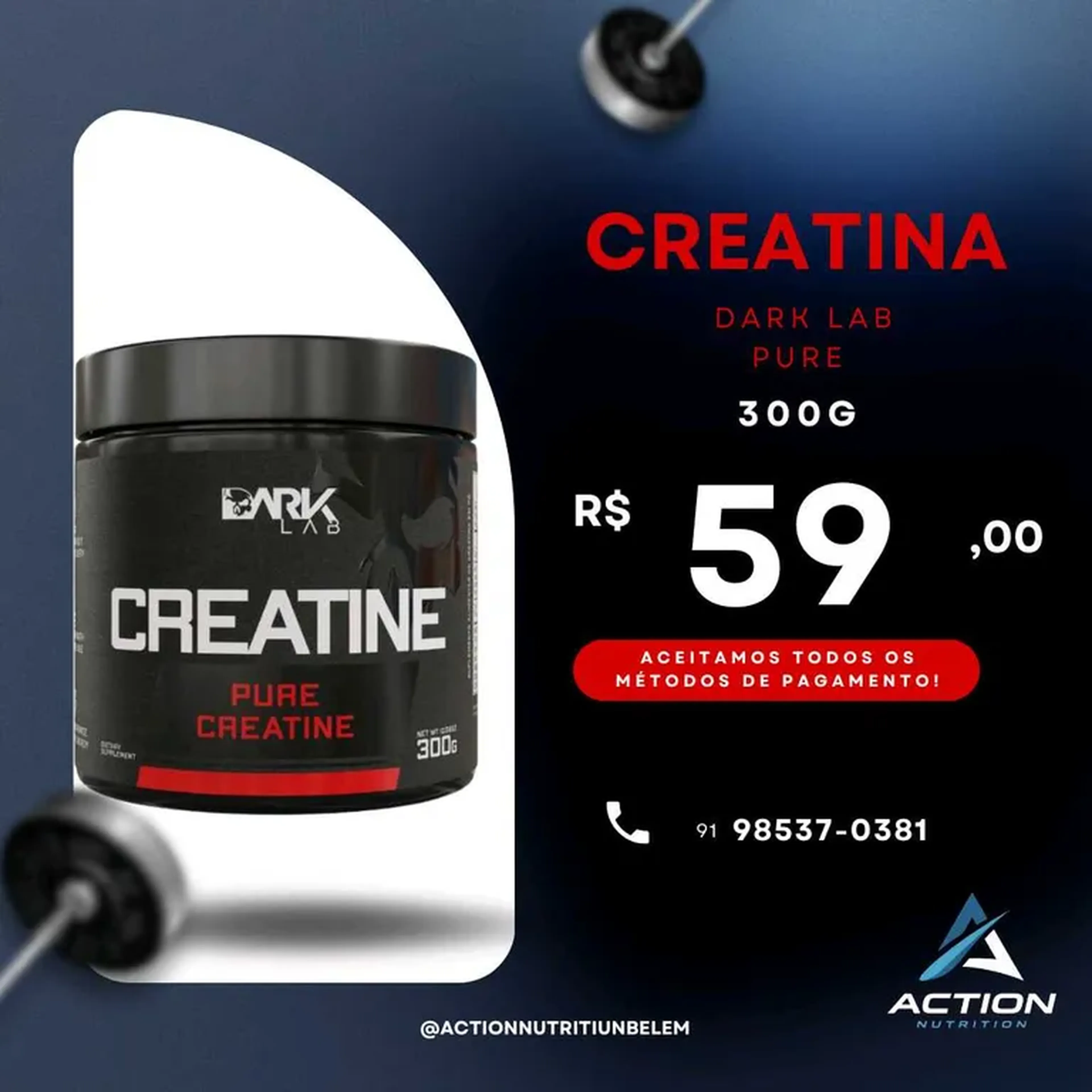 Creatina Dark Labs imagem