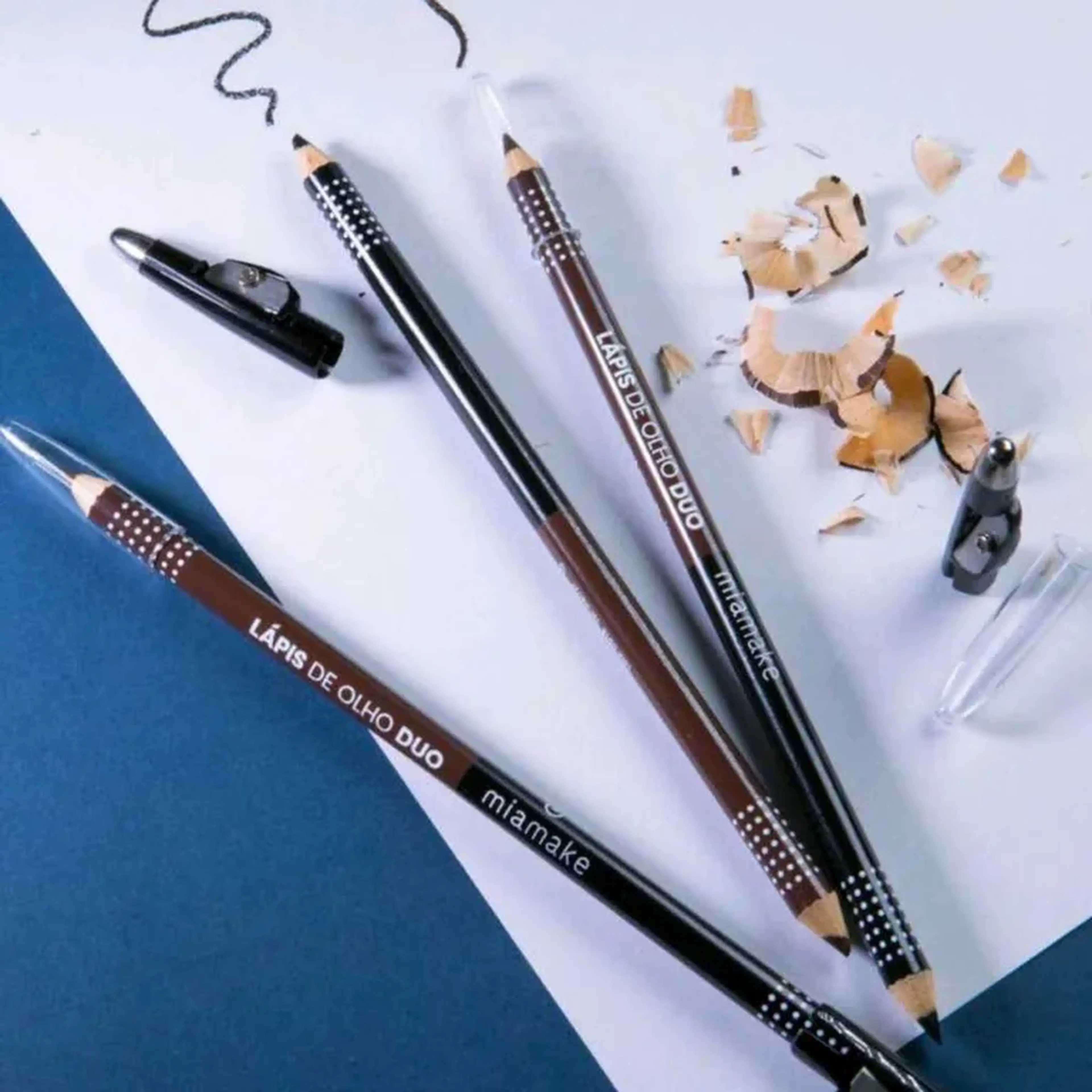 LAPIS DE OLHOS DUO COM APONTADOR- MIA MAKE imagem