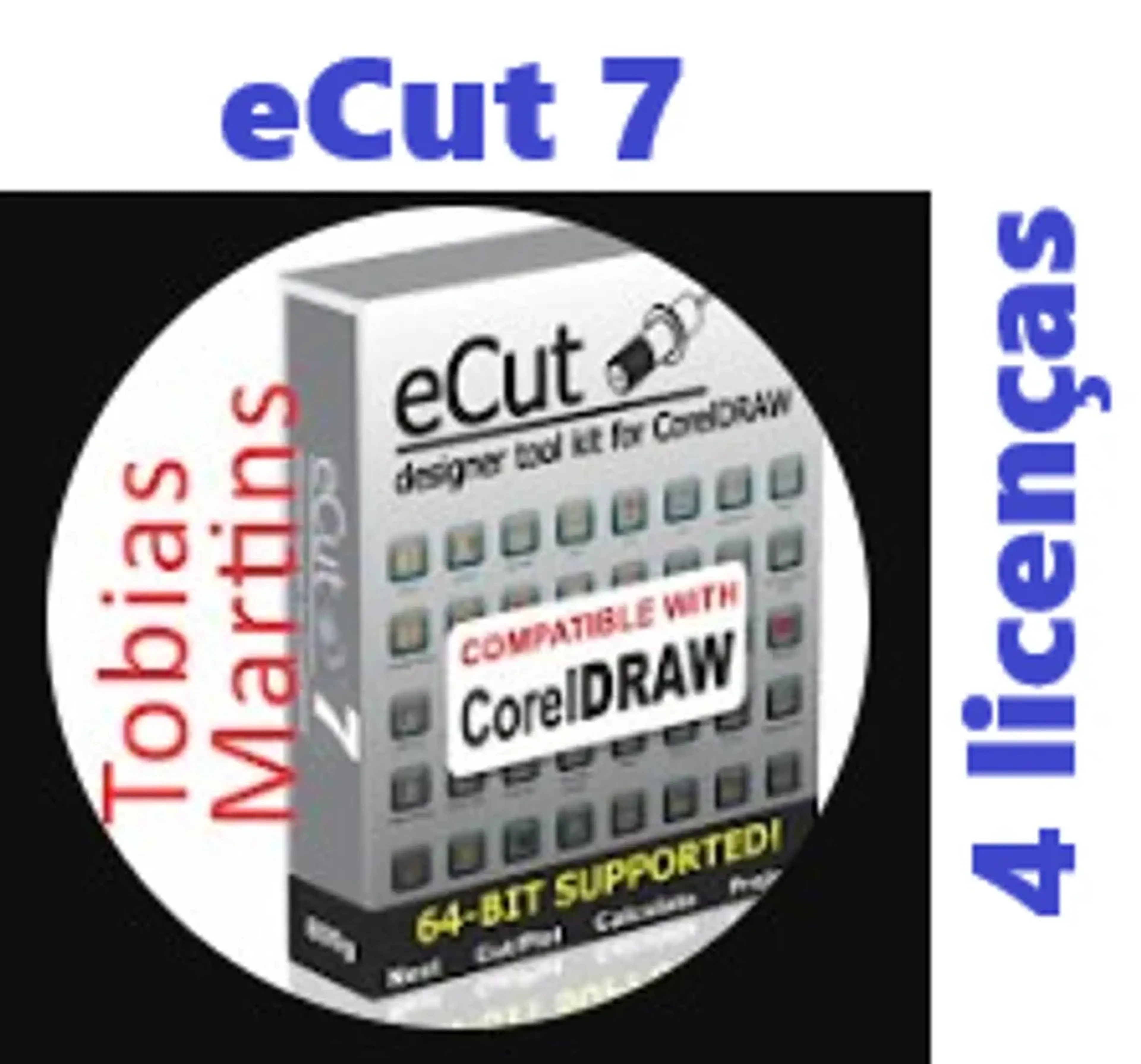 Ecut 7 CorelDraw - 4 licenças imagem