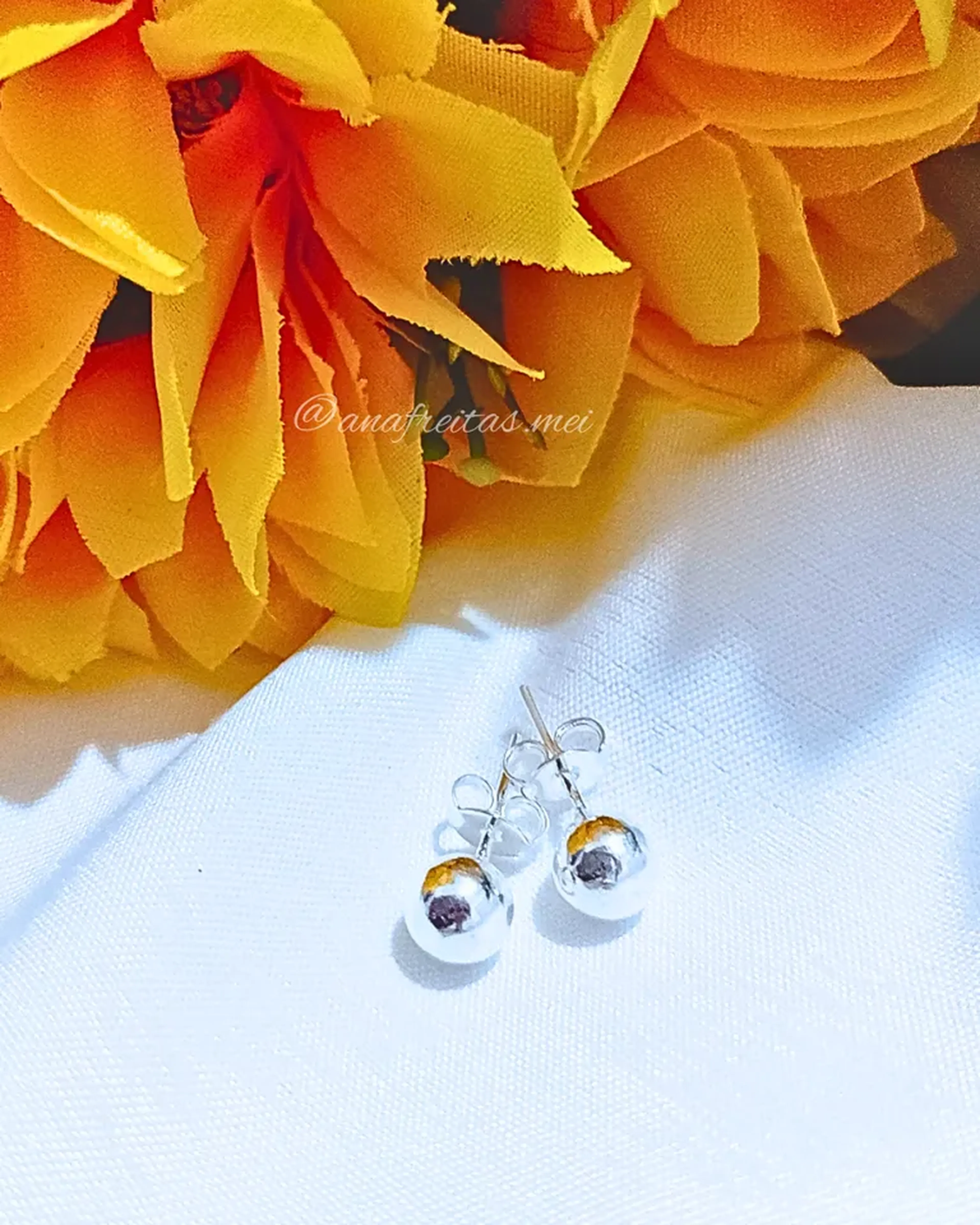 Brinco Bola em Prata 925 – 6mm imagem