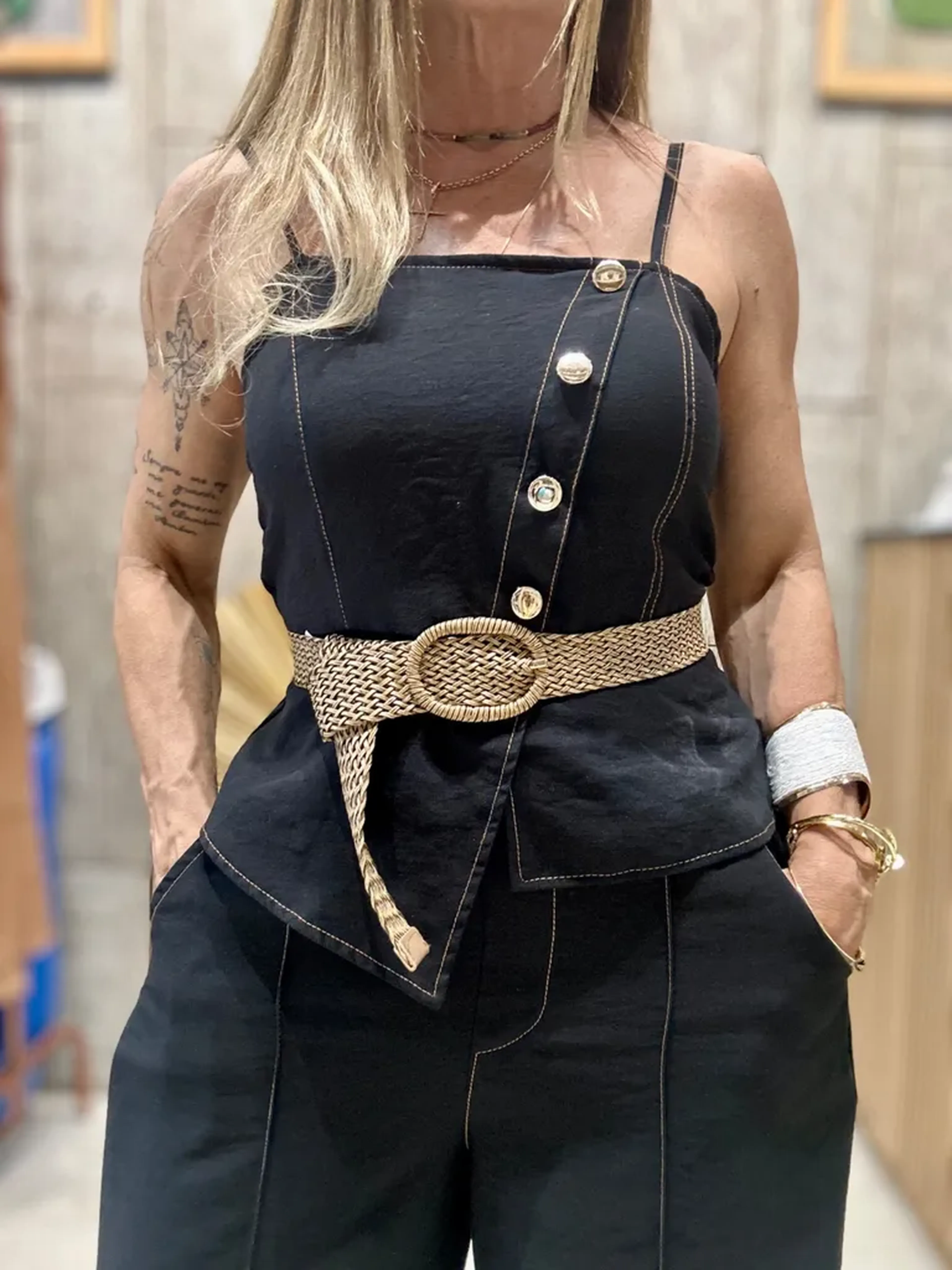 Blusa Alfaiataria peplum imagem