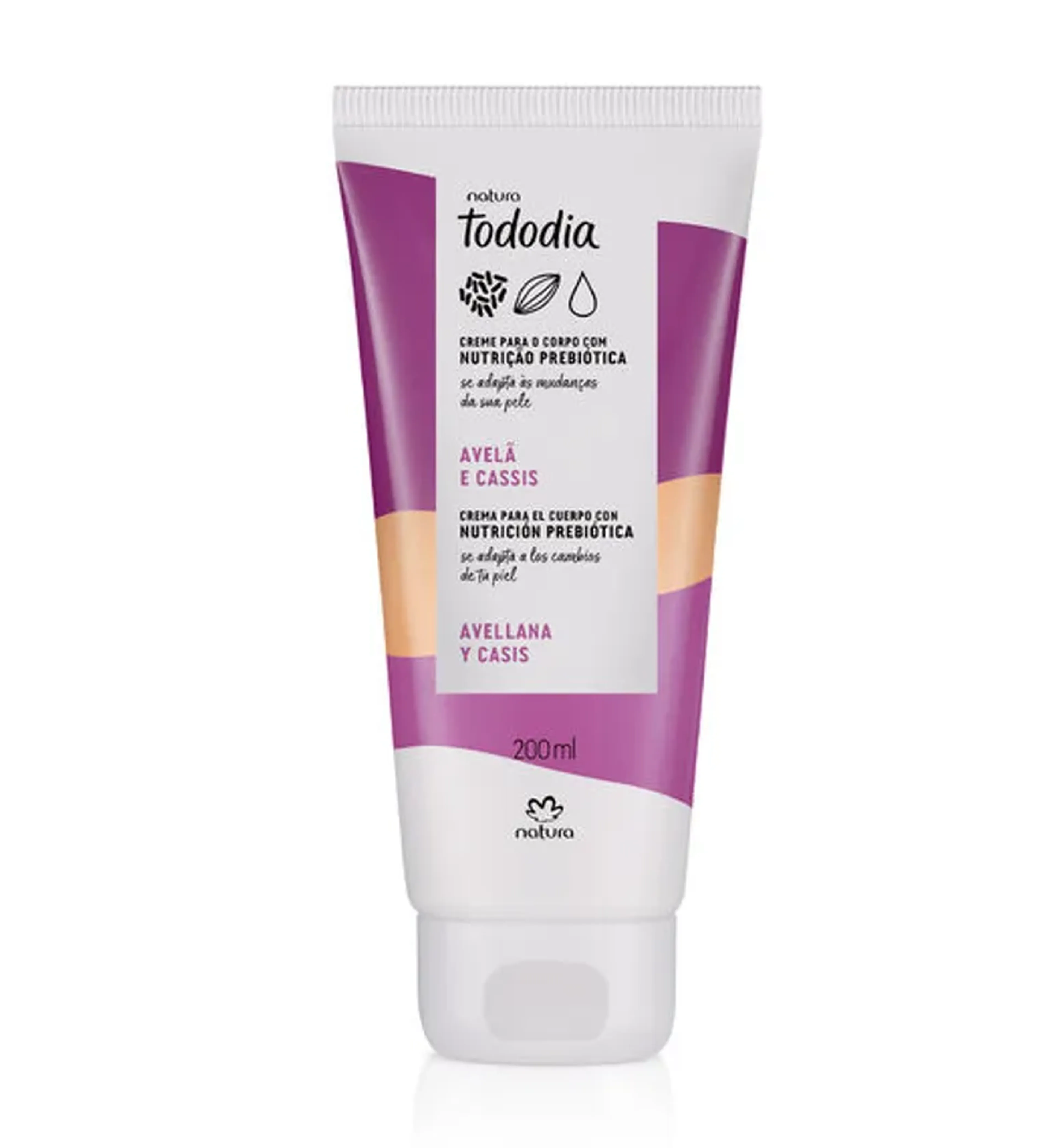 Hidratante Corporal Tododia Avelã e Cassis 200ml imagem