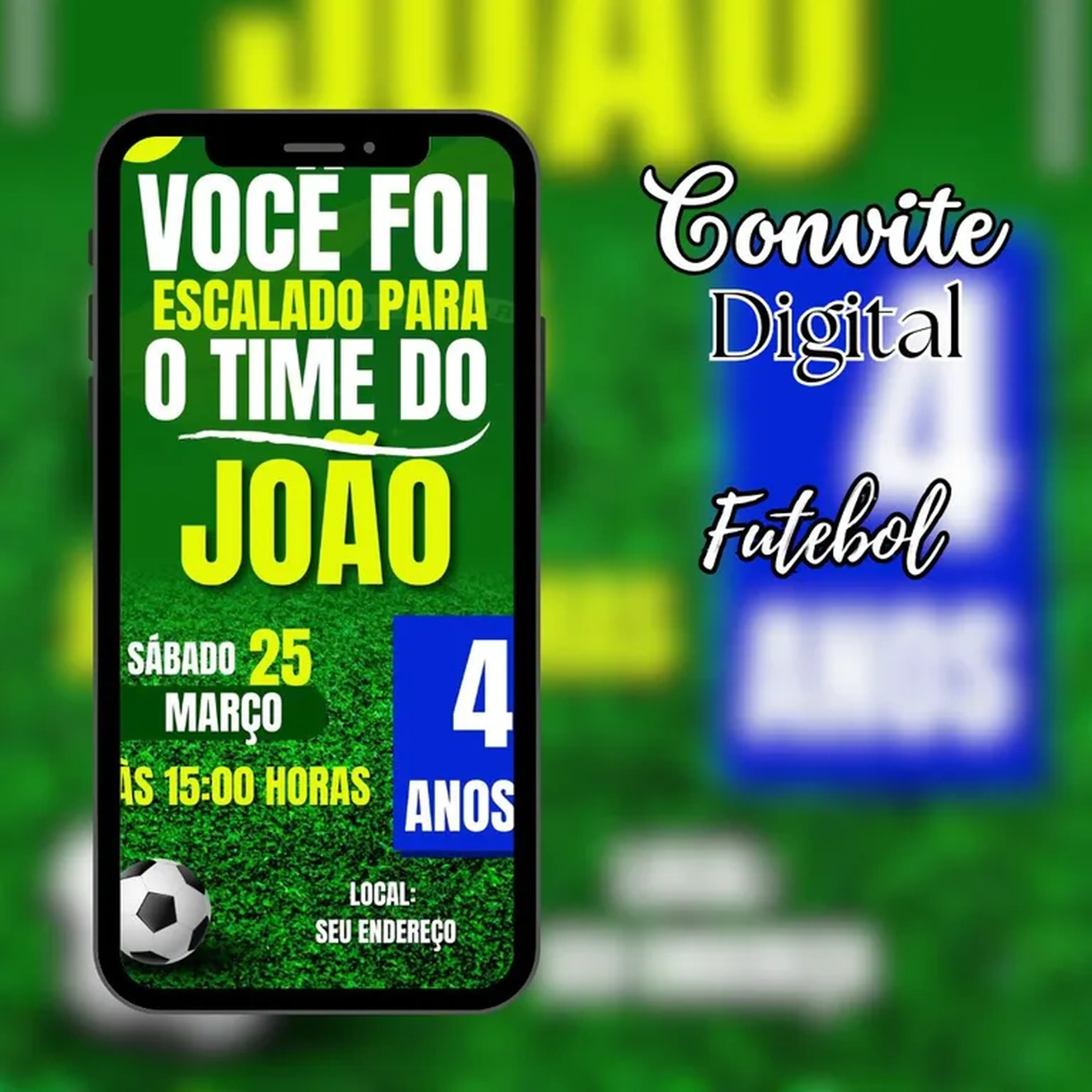 Convite Digital - Futebol imagem