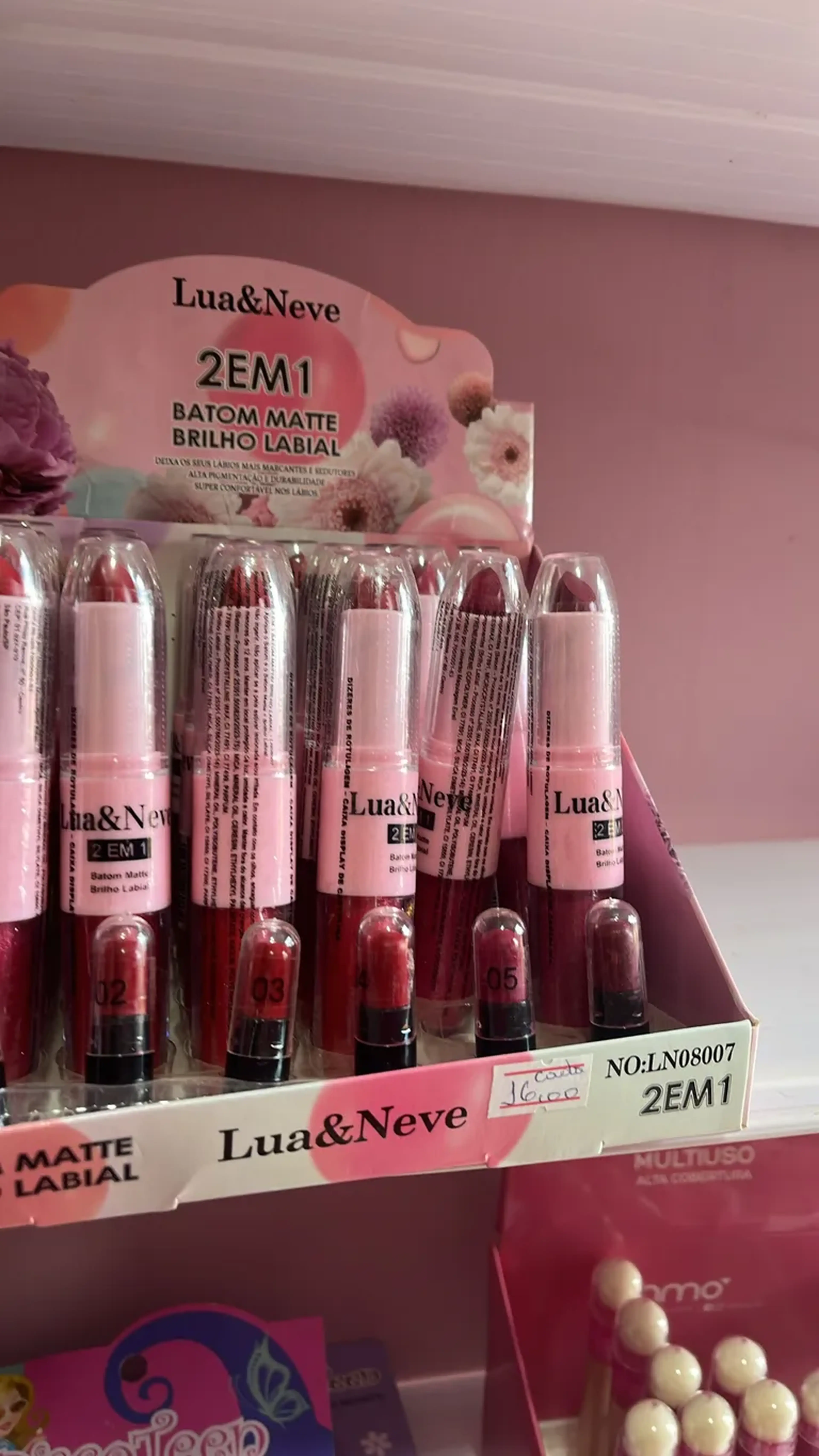 Batom Matte Brilho Labial 2 em 1 imagem
